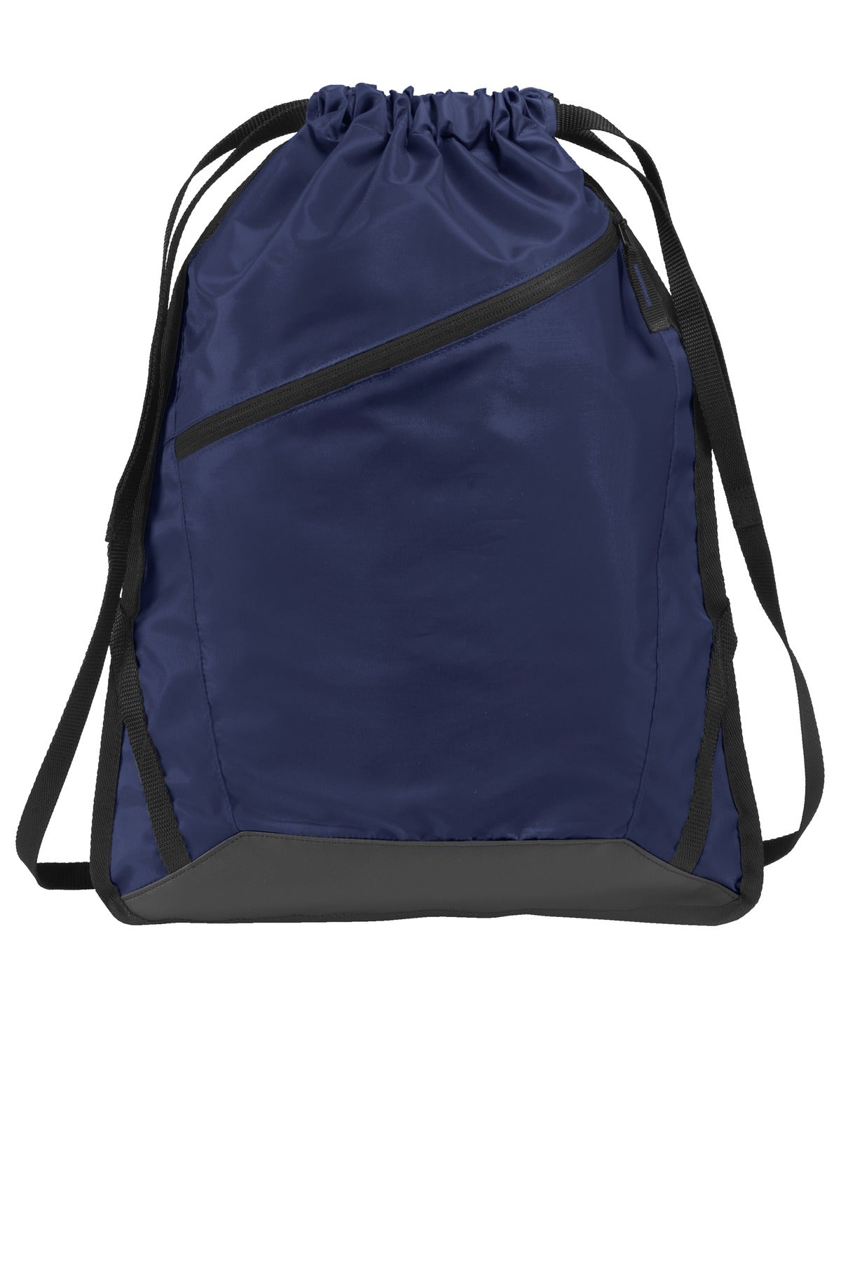 Port Authority Zip-It Cinch Pack. BG616 - True Navy/ Black
