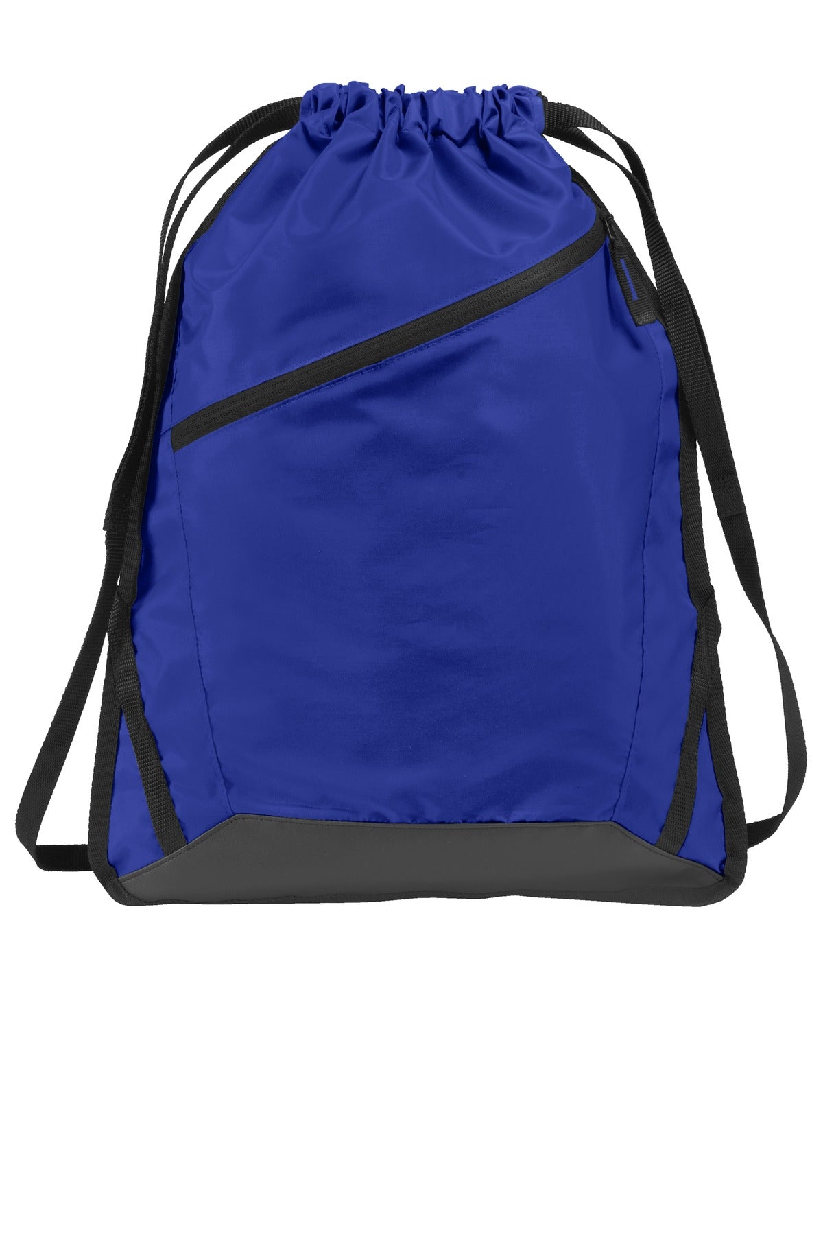 Port Authority Zip-It Cinch Pack. BG616 - True Royal/ Black
