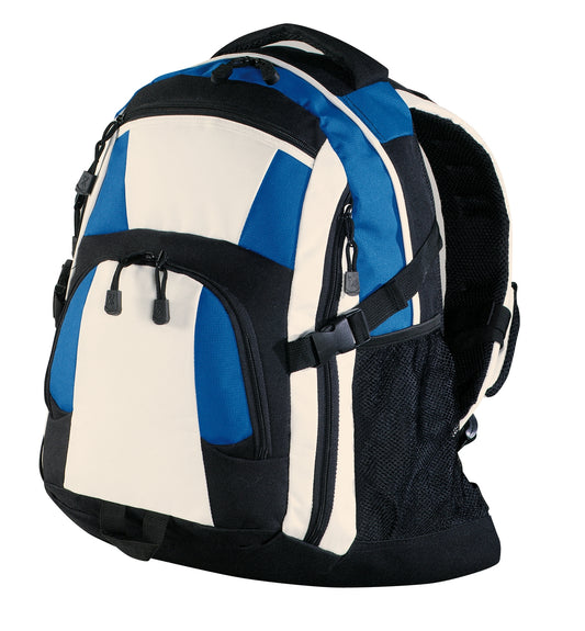Port Authority Urban Backpack. BG77 - Black/ Royal/ Stone
