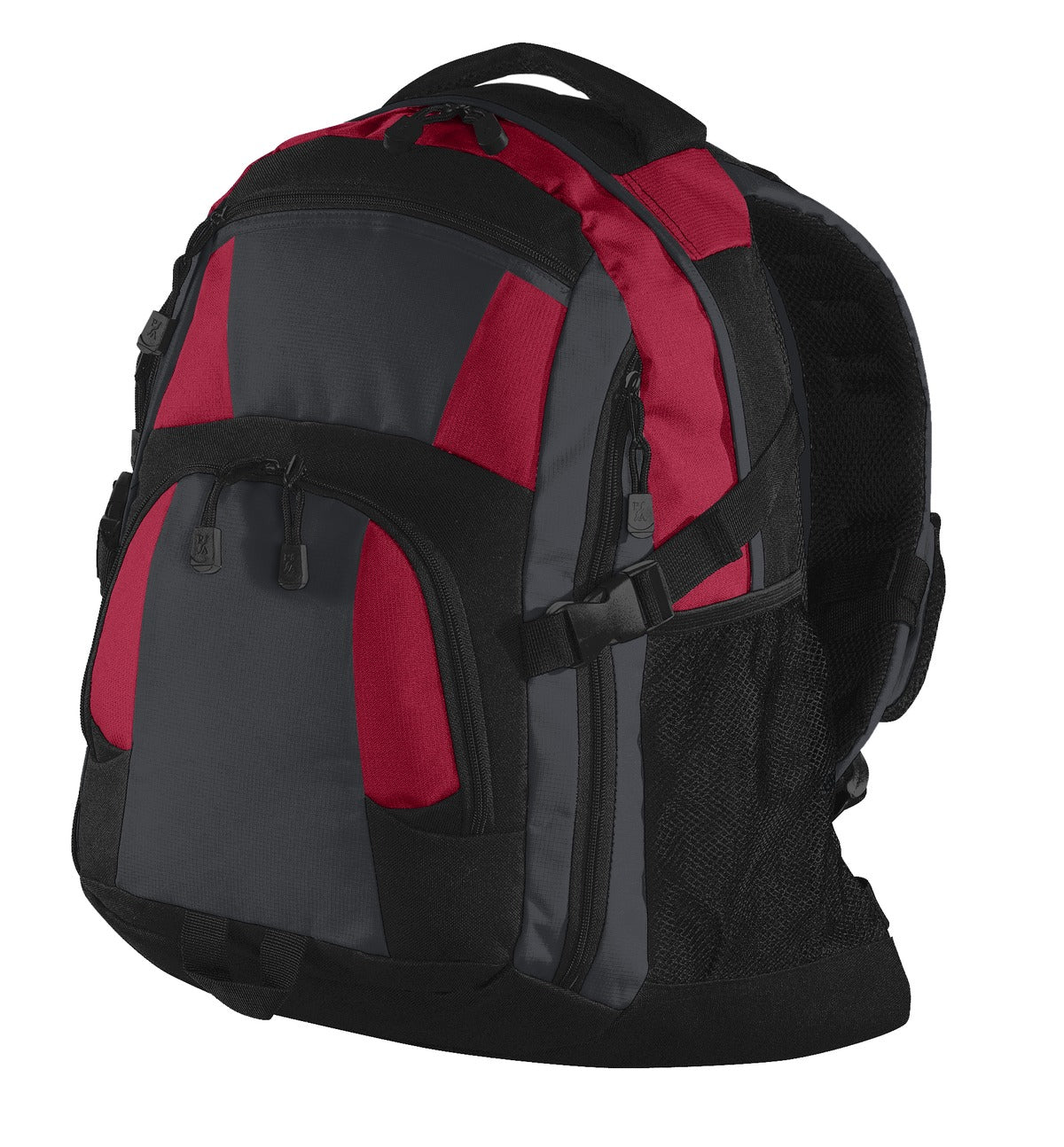 Port Authority Urban Backpack. BG77 - Red/ Magnet/ Black