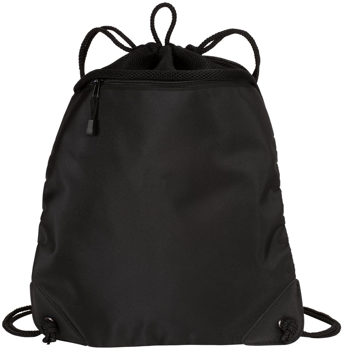 Port Authority - Cinch Pack with Mesh Trim.  BG810 - Black