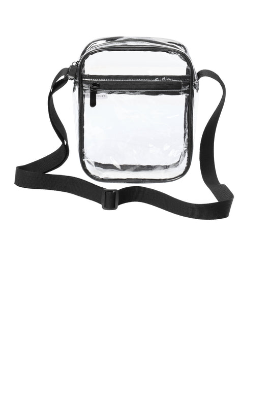 Port Authority Clear Crossbody Bag BG931 - Clear/ Black