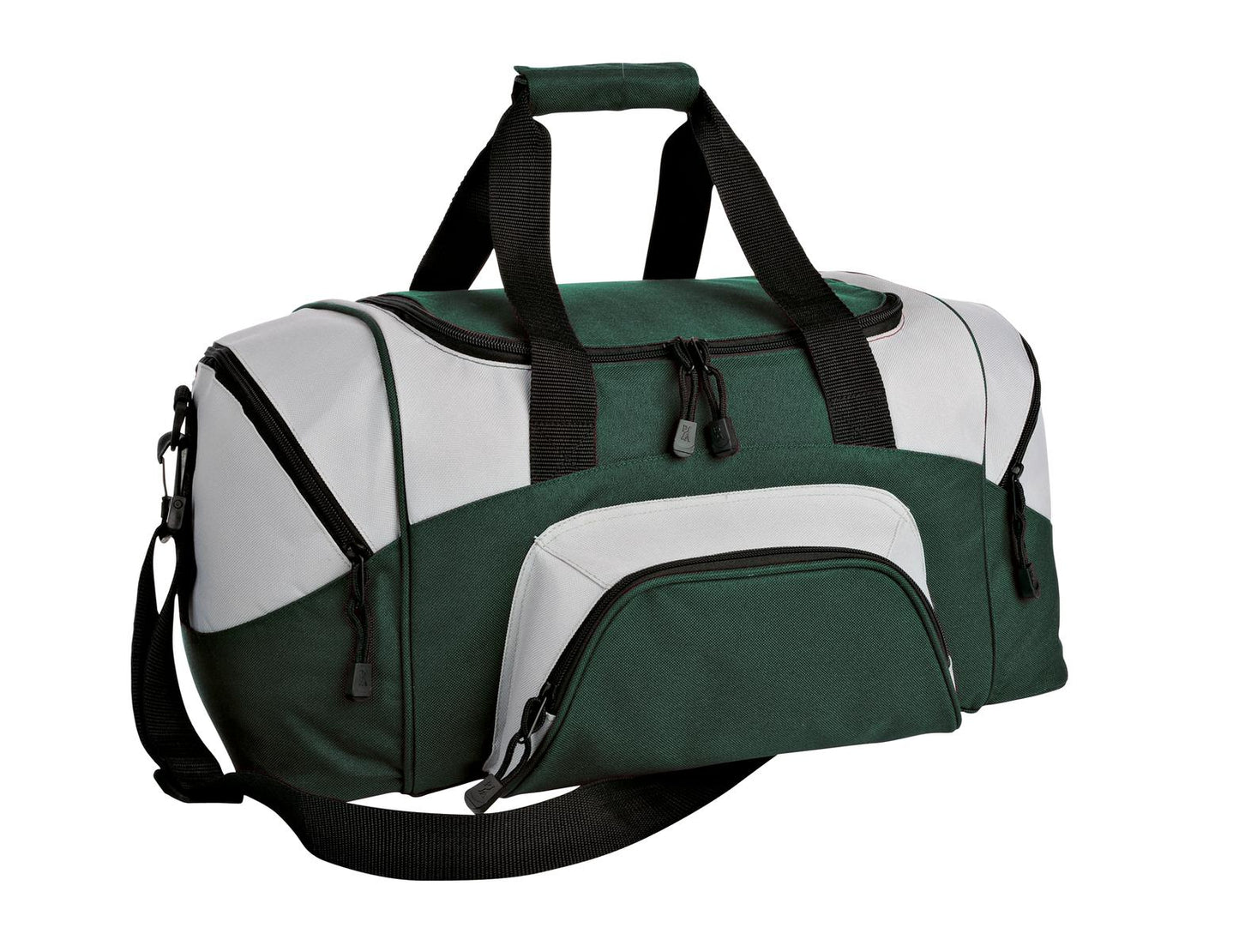Port Authority - Small Colorblock Sport Duffel. BG990S - Hunter/ Grey