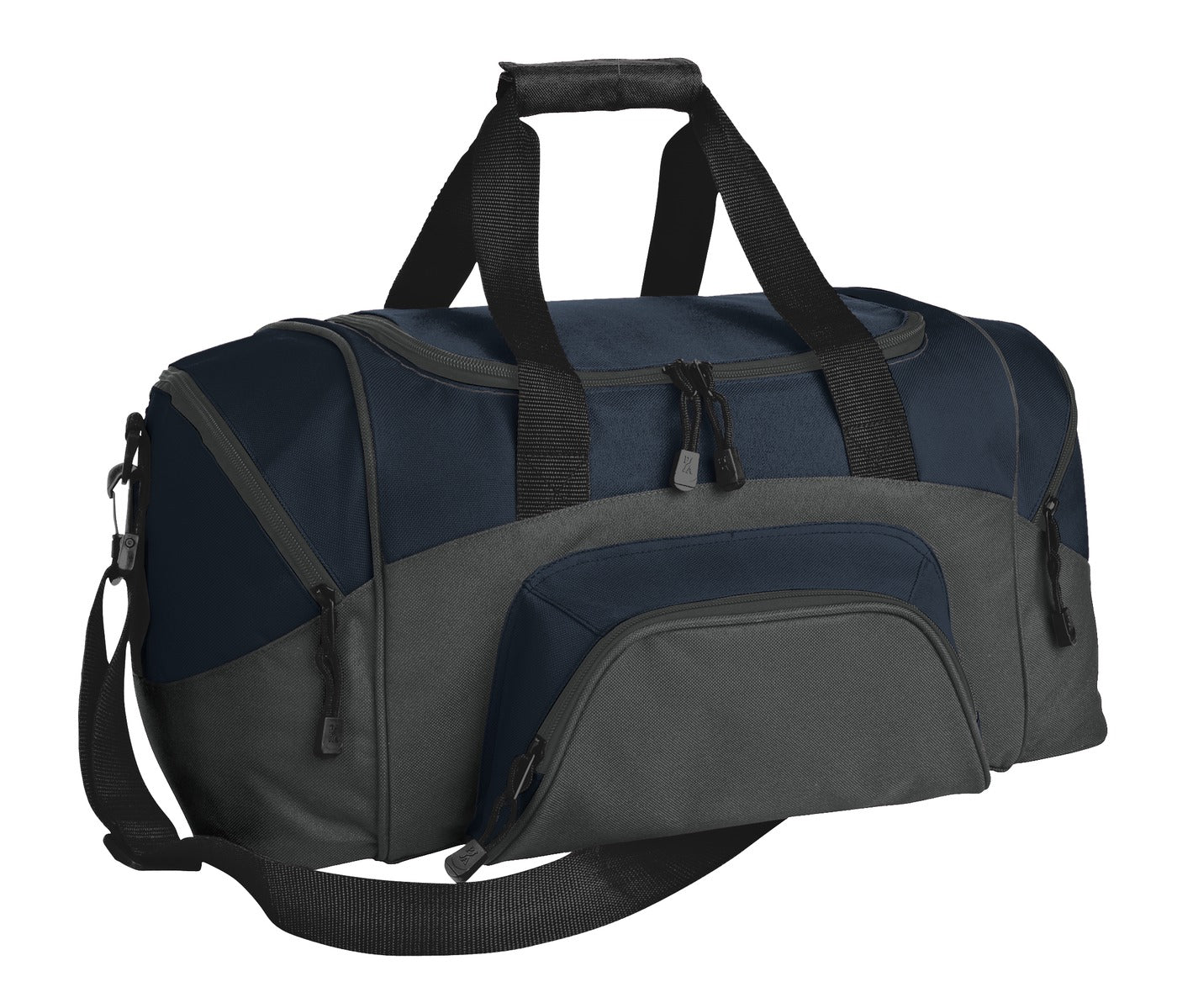 Port Authority - Small Colorblock Sport Duffel. BG990S - Navy/ Dark Charcoal