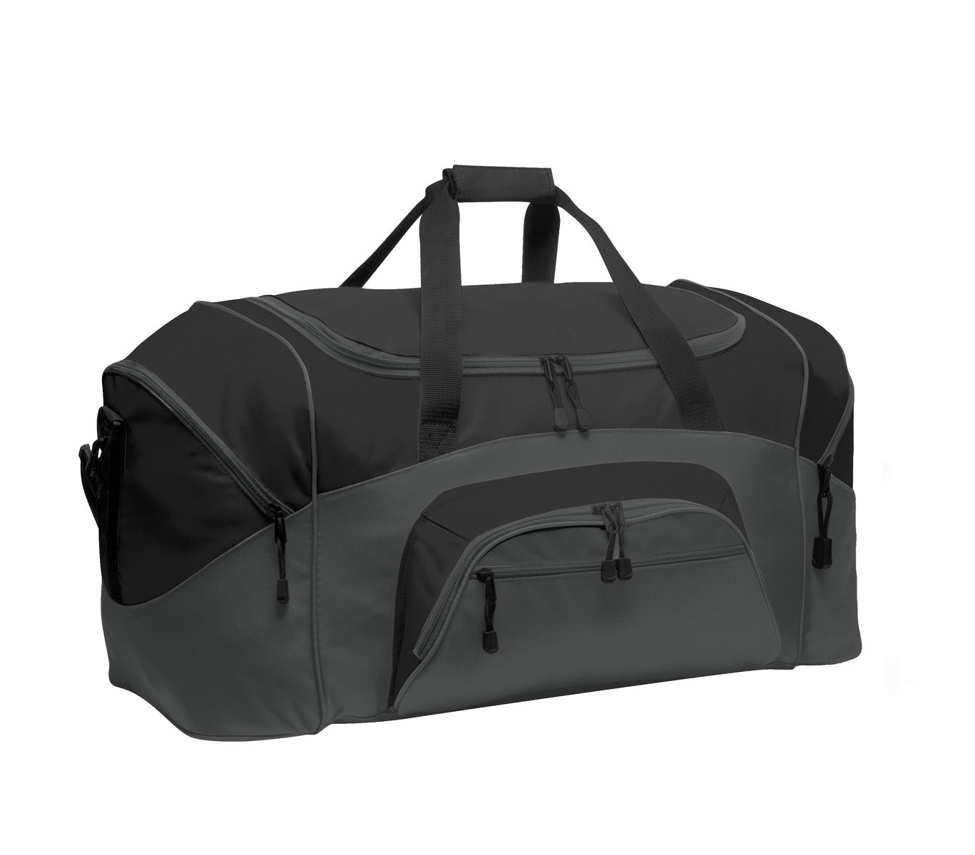 Port Authority - Standard Colorblock Sport Duffel.  BG99 - Black/ Dark Charcoal