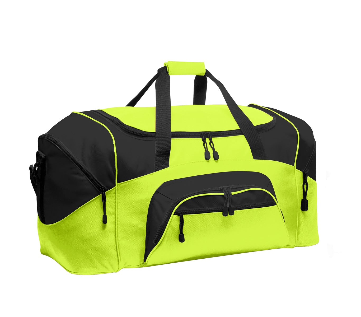 Port Authority - Standard Colorblock Sport Duffel.  BG99 - Safety Yellow/ Black