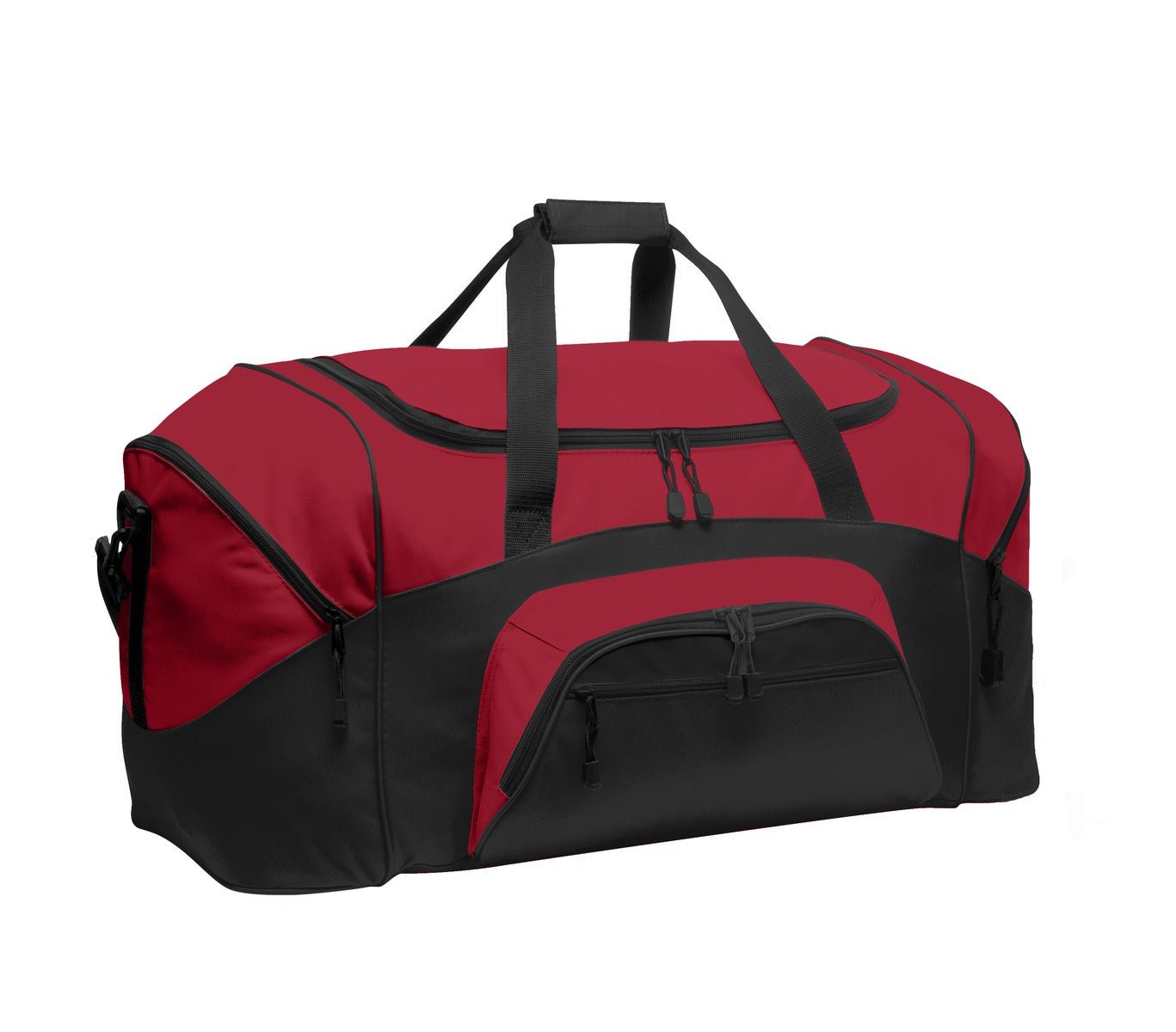 Port Authority - Standard Colorblock Sport Duffel.  BG99 - True Red/ Black