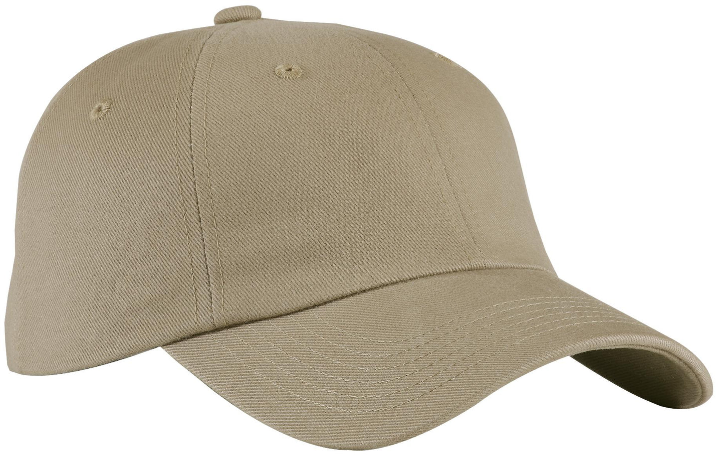 Port Authority Unstructured Brushed Twill Cap.  BTU - Khaki