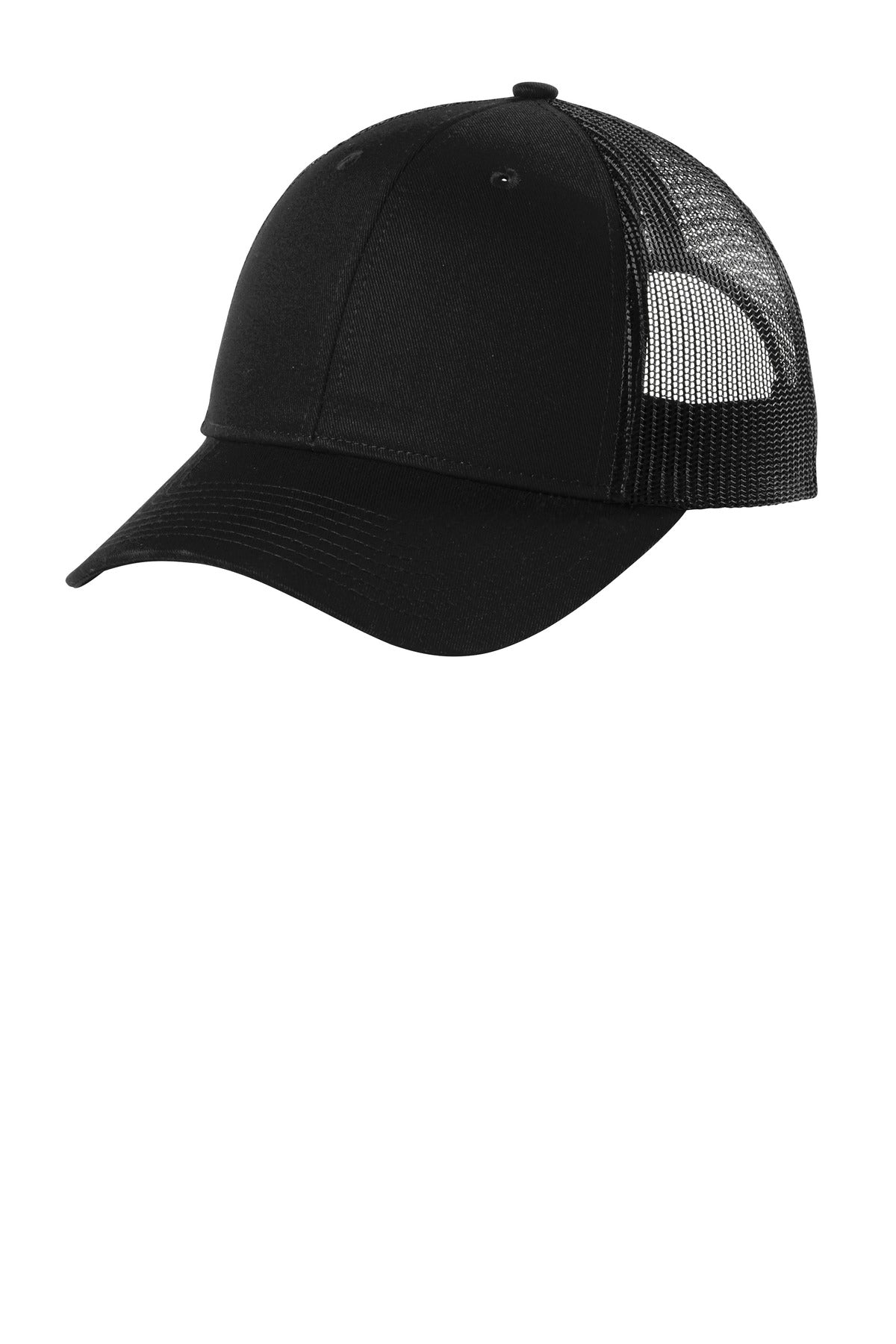 Port Authority  Low-Profile Snapback Trucker Cap C402LP - Black