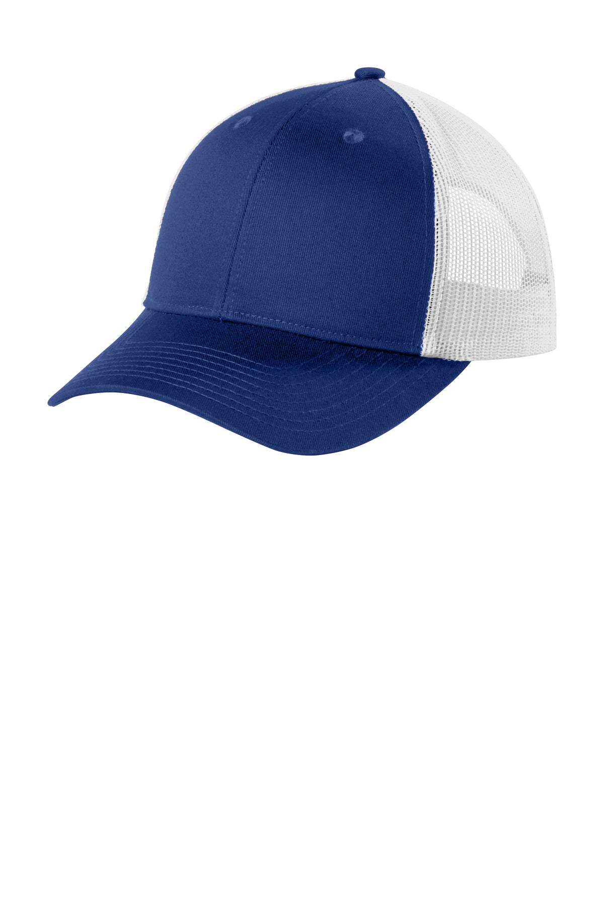 Port Authority  Low-Profile Snapback Trucker Cap C402LP - Patriot Blue/ White