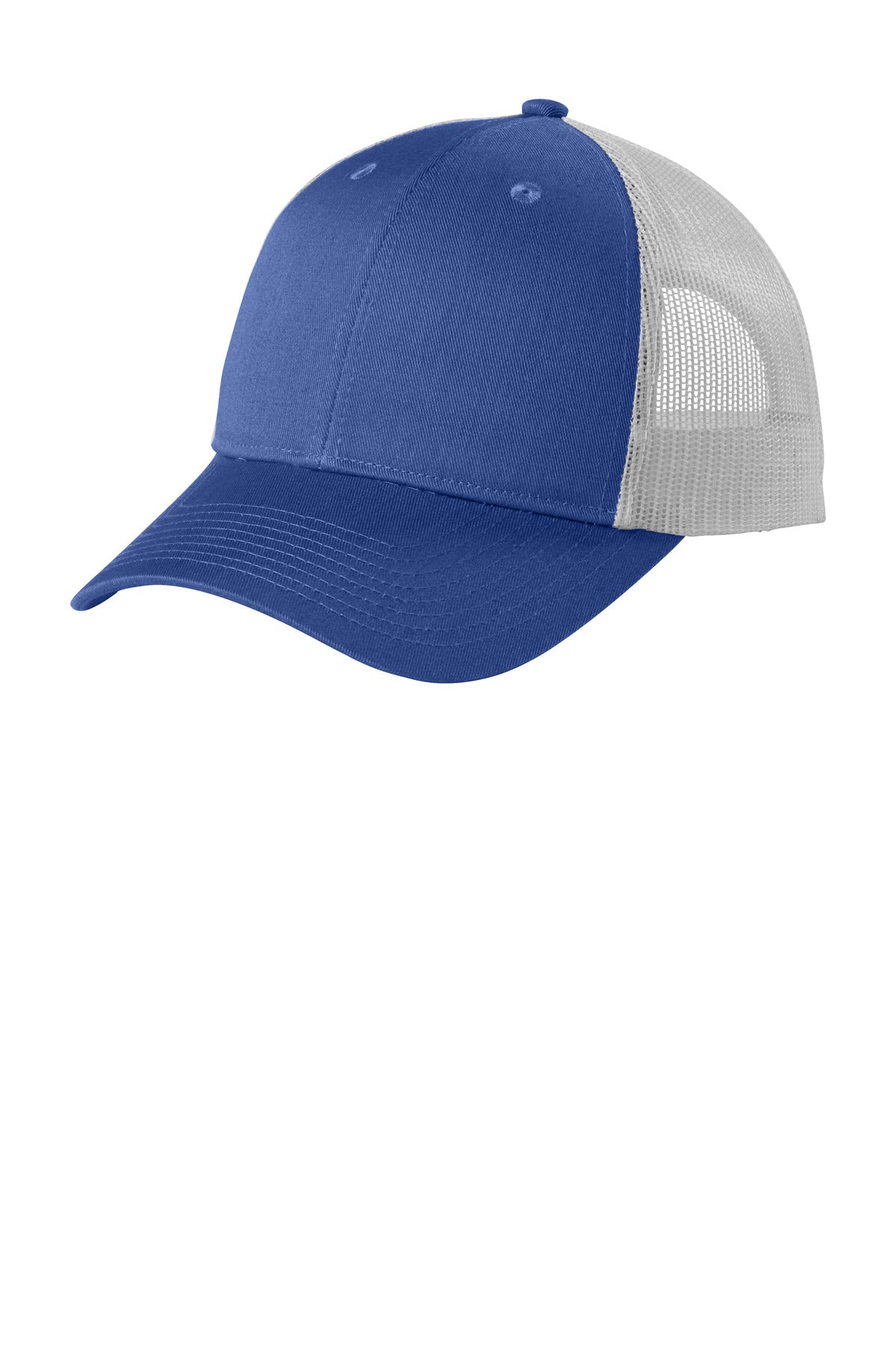 Port Authority  Low-Profile Snapback Trucker Cap C402LP - True Blue Heather/ Silver Mist