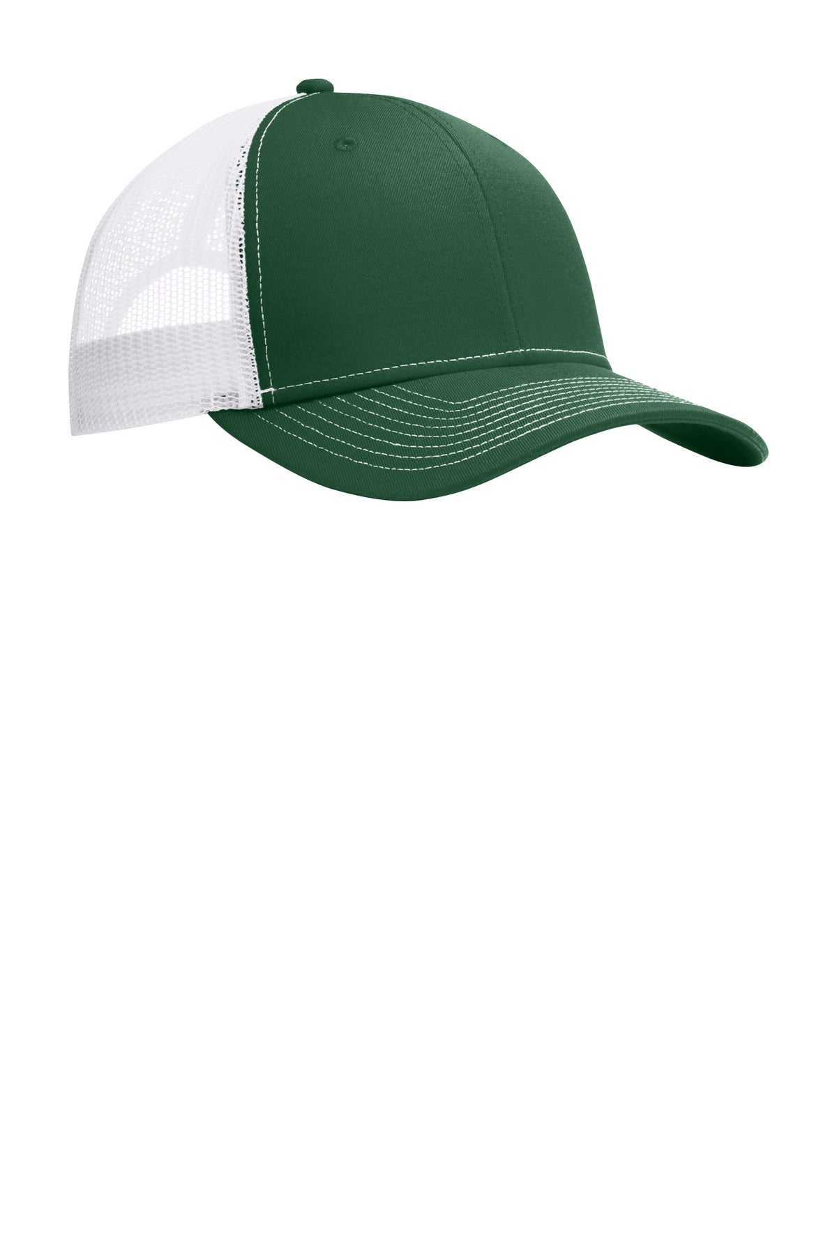 Port Authority Snapback Trucker Cap. C402 - Forest Green/ White