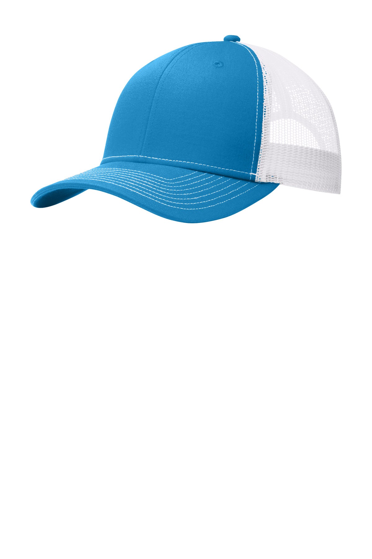 Port Authority Snapback Trucker Cap. C402 - Parcel Blue/ White