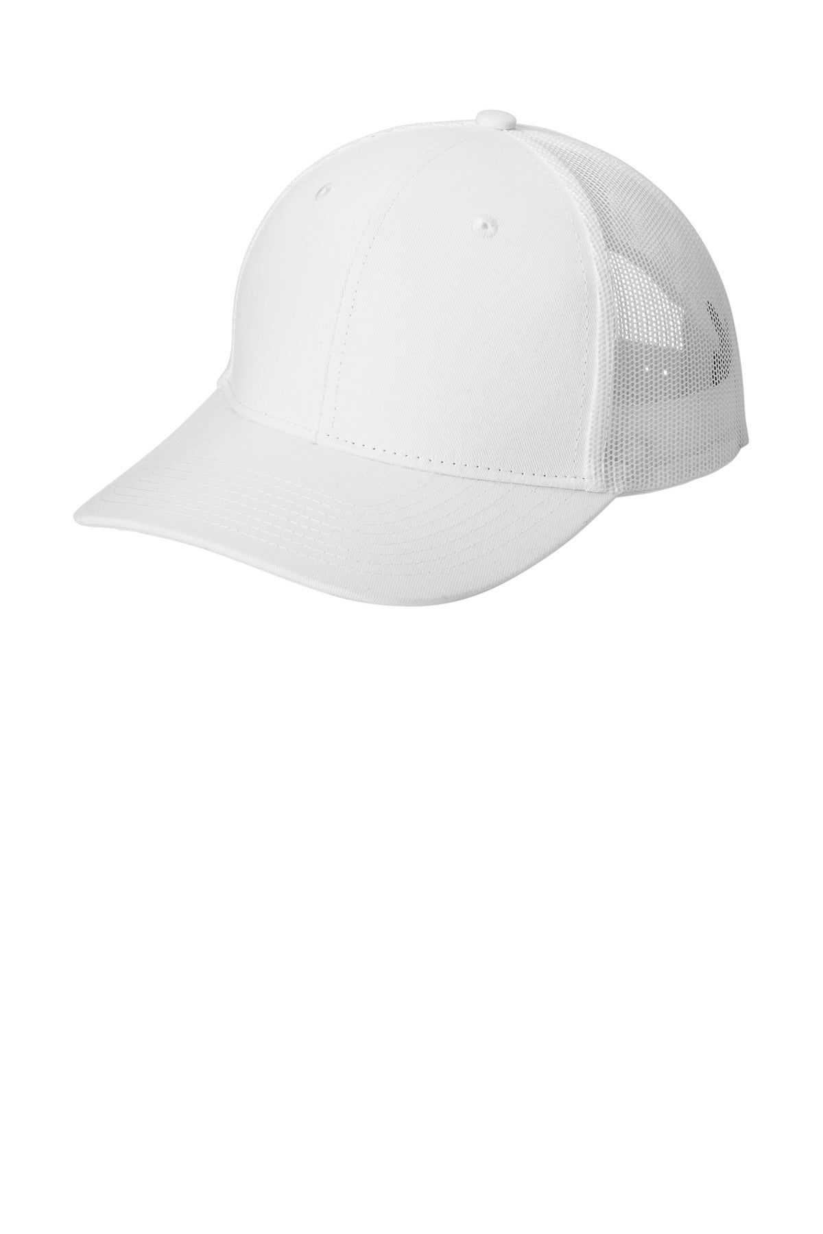 Port Authority Snapback Trucker Cap. C402 - White