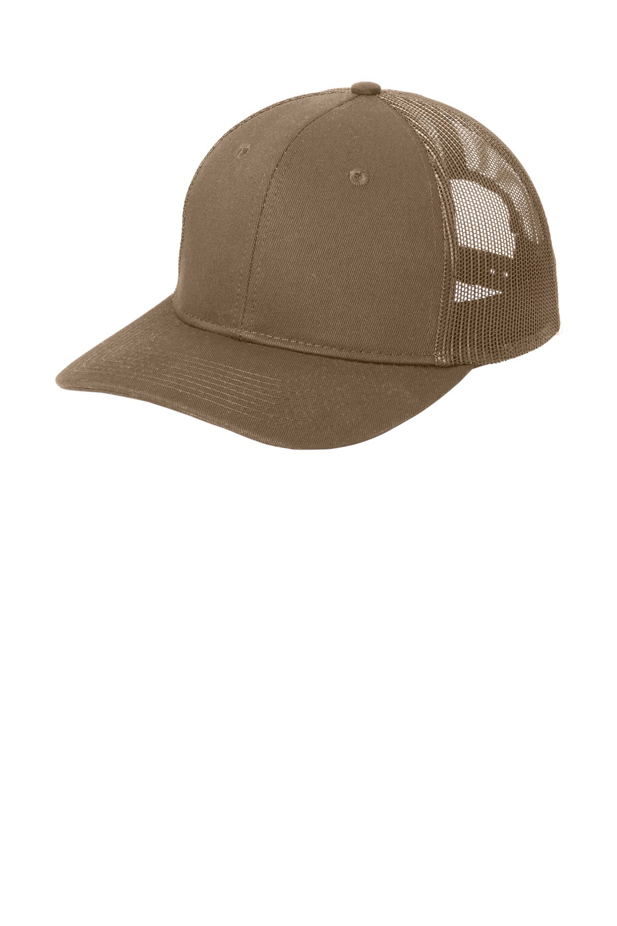 Port Authority Snapback Trucker Cap. C402 - Woodland Brown