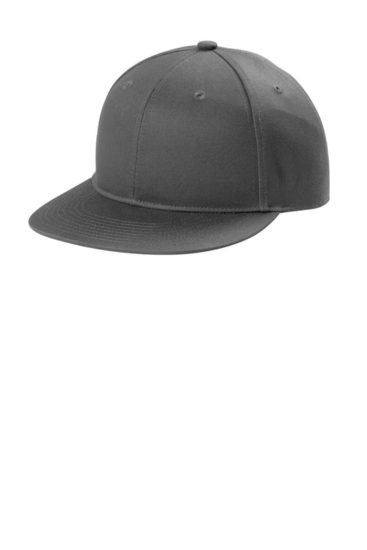 Port Authority Snapback Flat Bill Cap C406 - Grey Steel