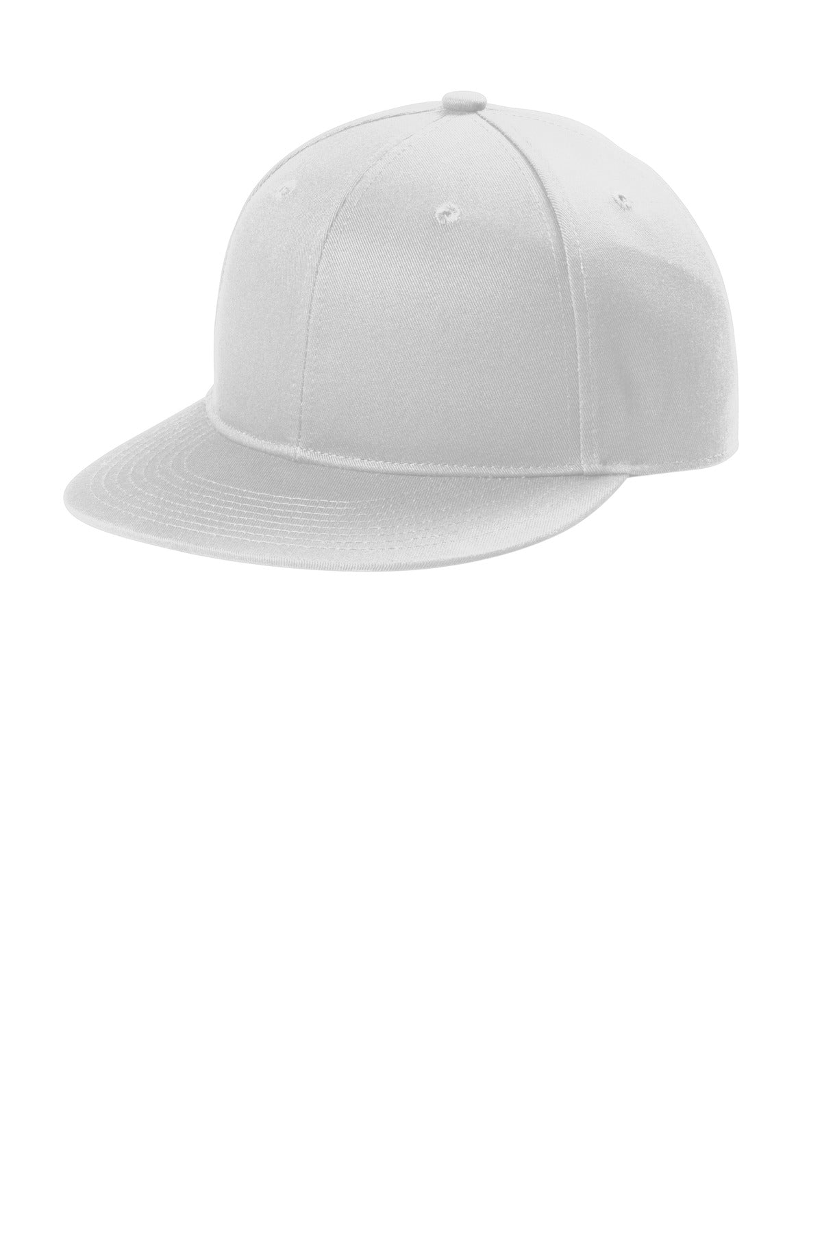 Port Authority Snapback Flat Bill Cap C406 - White