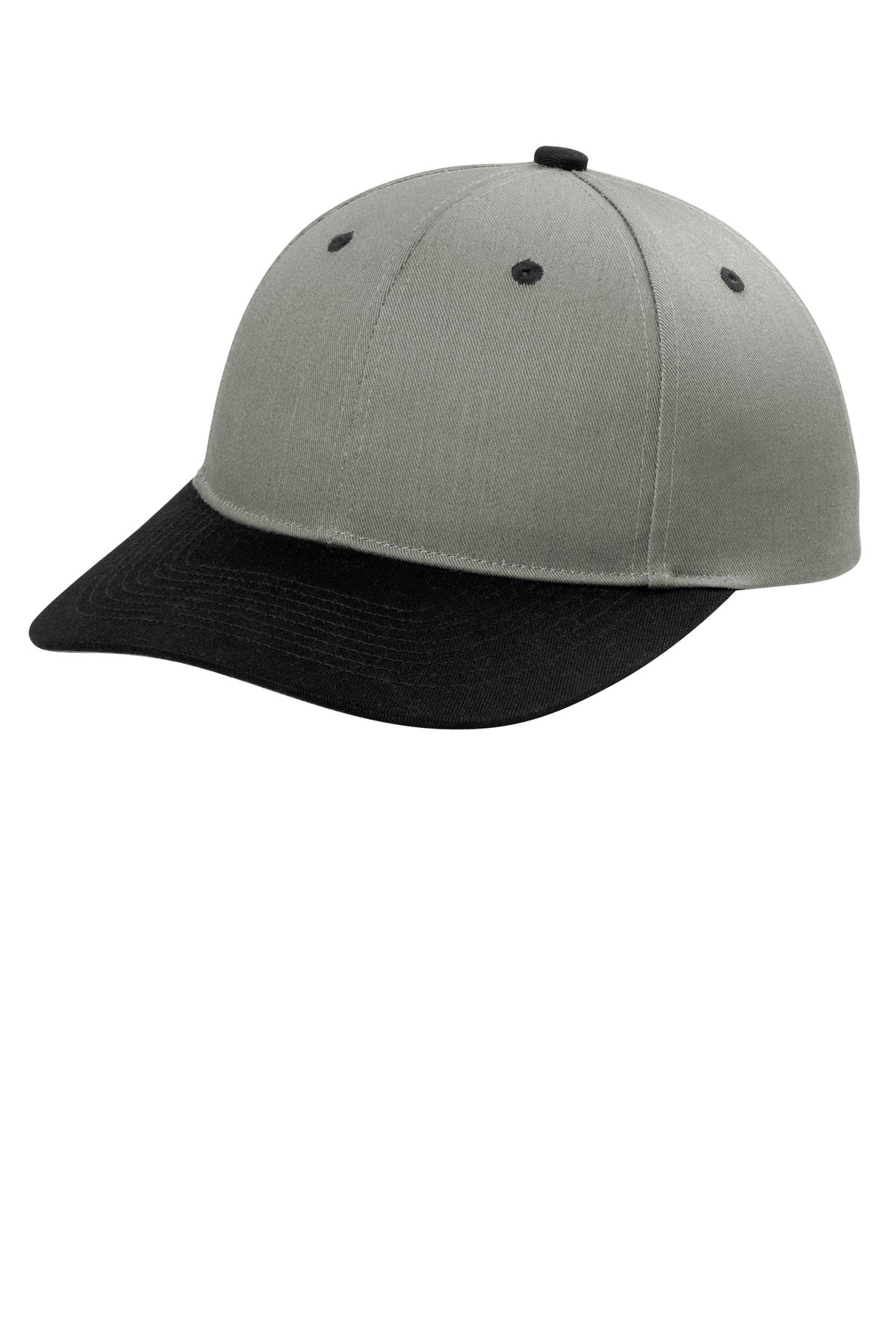 Port Authority Snapback Cap C408 - Heather Grey/ Black