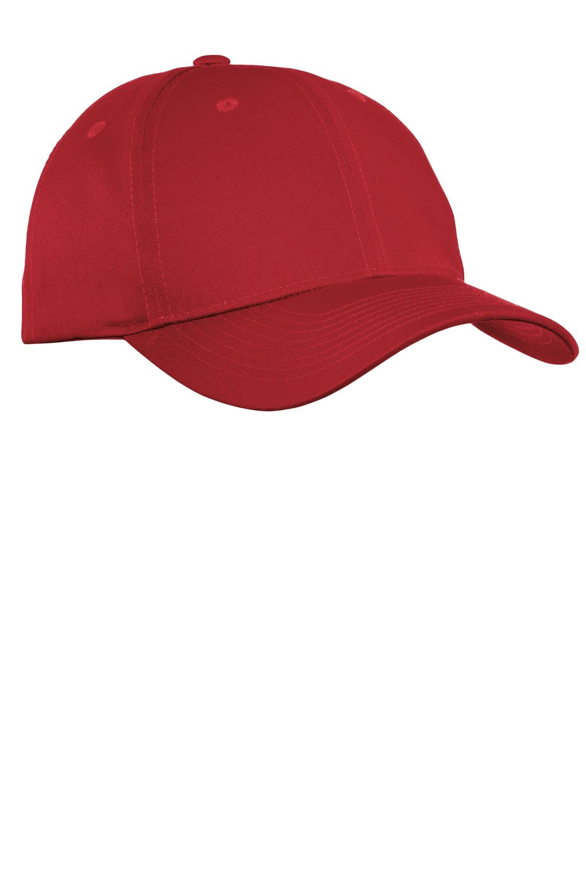 Port Authority Fine Twill Cap.  C800 - Red