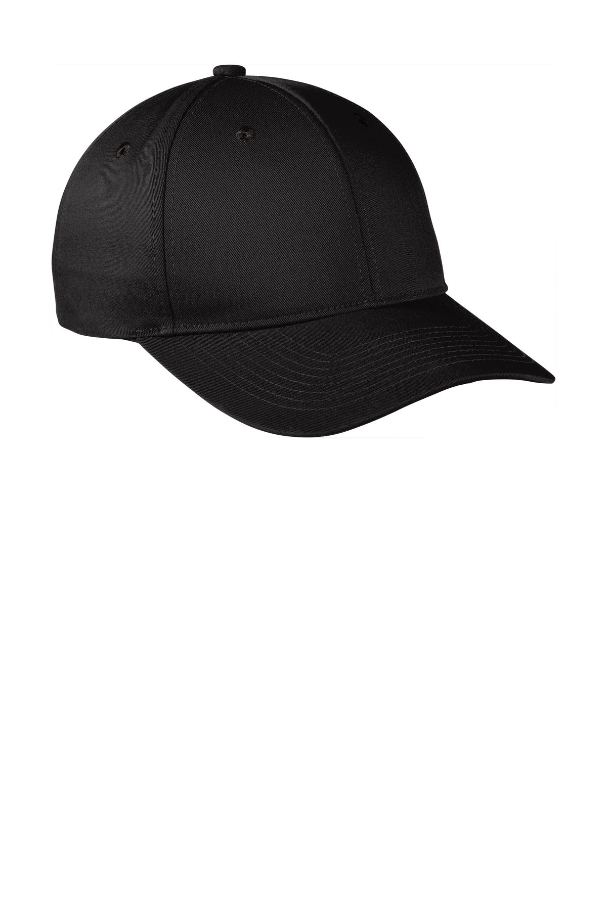 Port Authority  Snapback Fine Twill Cap  C801 - Black
