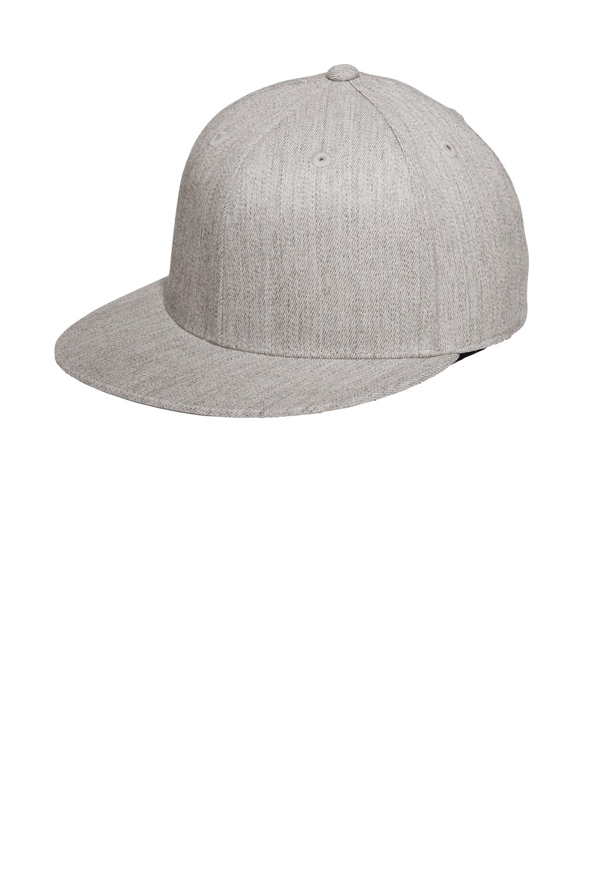 Port Authority Flexfit 210 Flat Bill Cap. C808 - Heather Grey