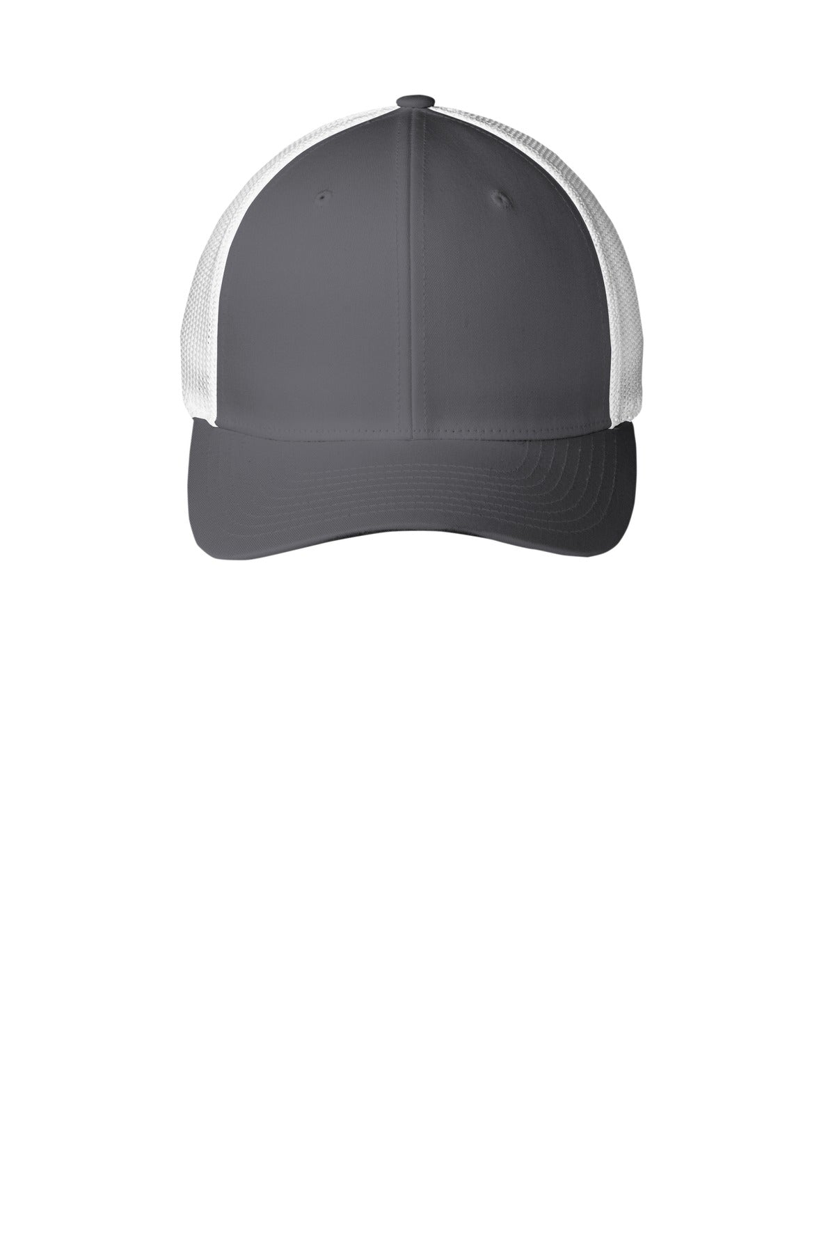 Port Authority Flexfit Mesh Back Cap. C812 - Graphite/ White