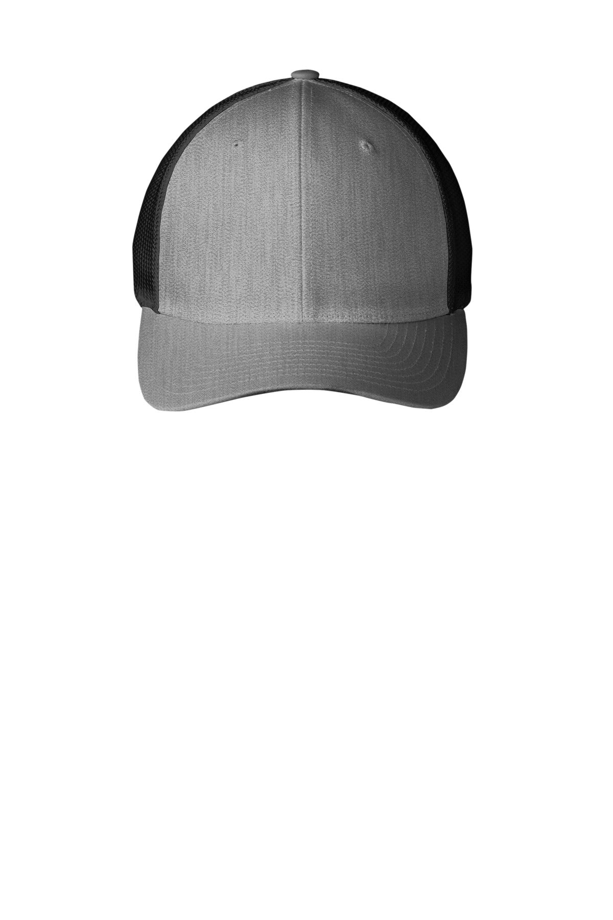 Port Authority Flexfit Mesh Back Cap. C812 - Heather Grey/ Black