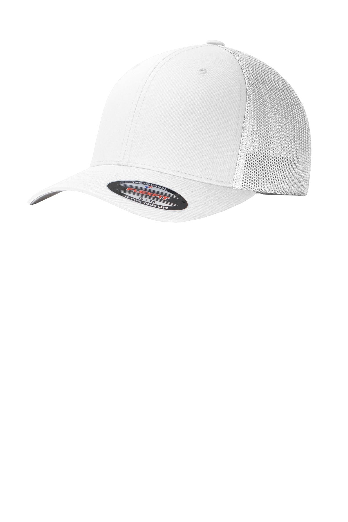 Port Authority Flexfit Mesh Back Cap. C812 - White/ White