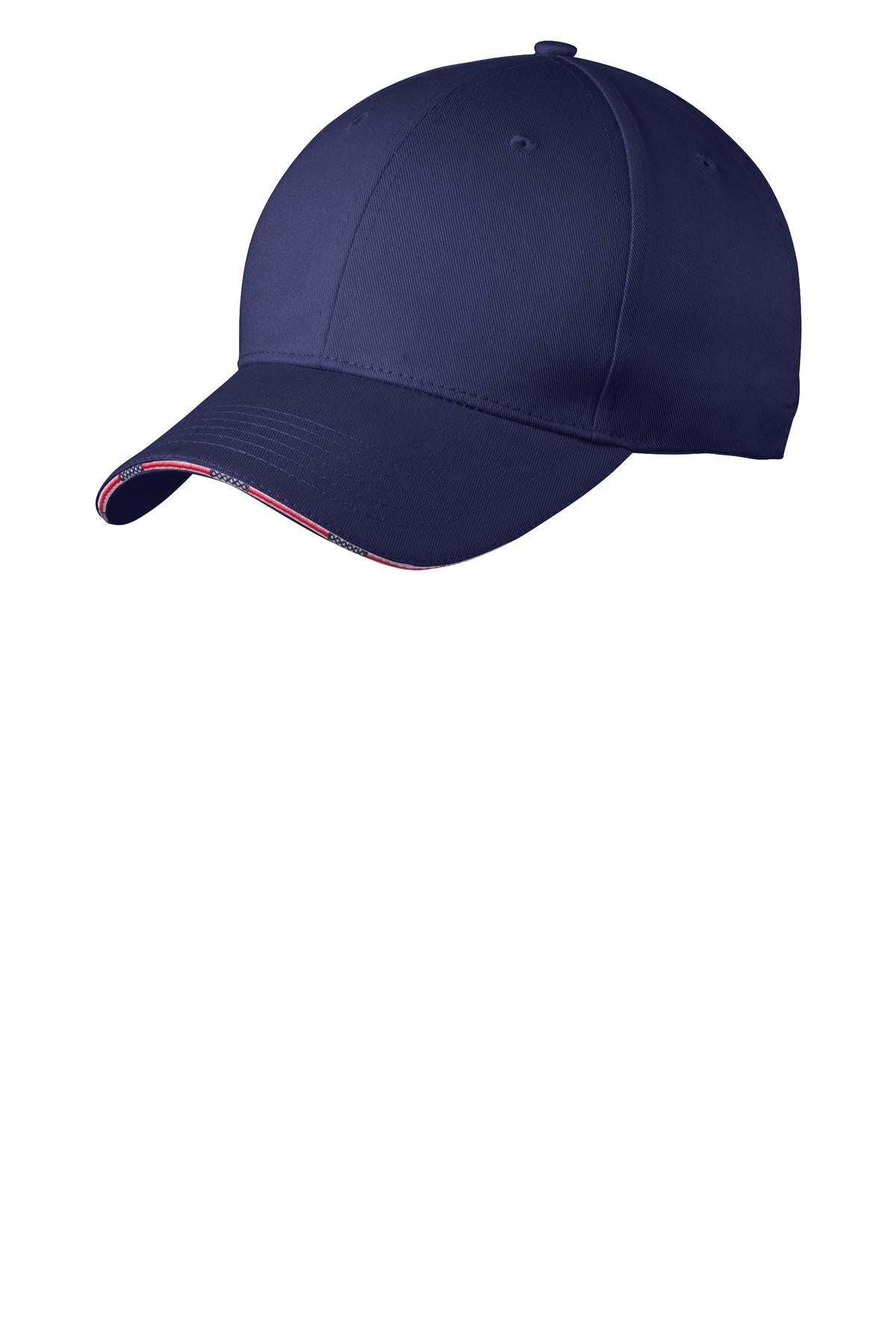 Port Authority Americana Flag Sandwich Cap. C829 - Blue Crush