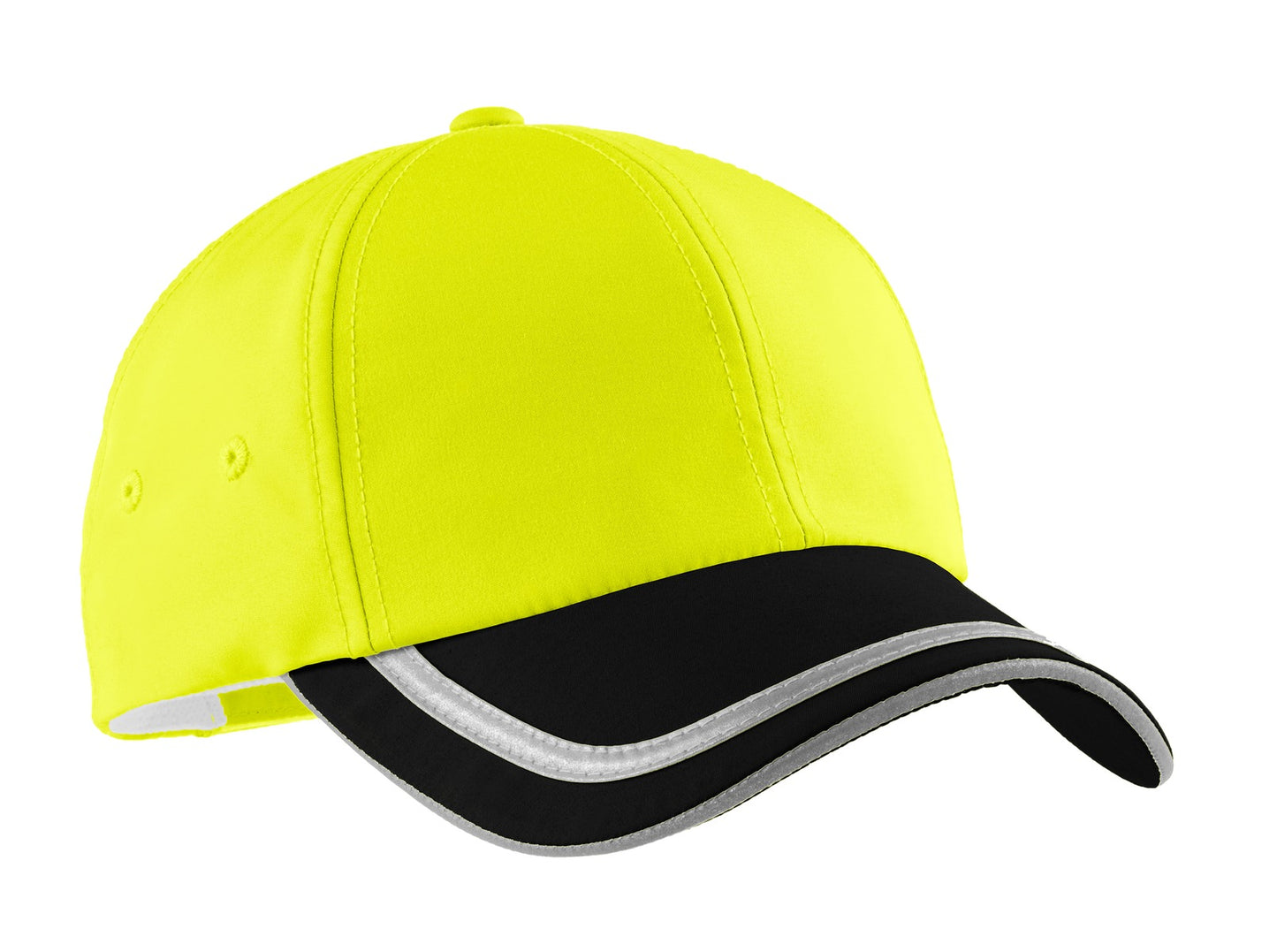 Port Authority Enhanced Visibility Cap.  C836 - Safety Yellow/ Black