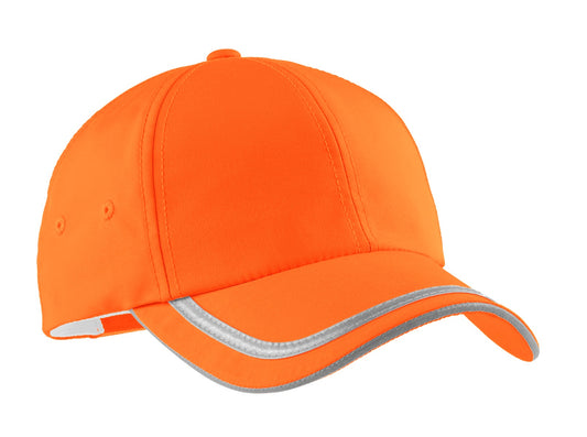 Port Authority Enhanced Visibility Cap.  C836 - Safety  Orange