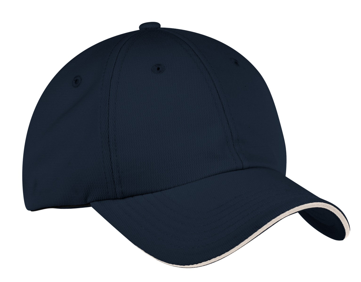 Port Authority Dry Zone Cap.  C838 - Classic Navy/ White