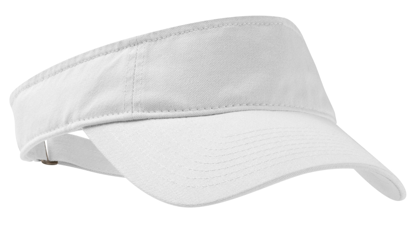 Port Authority Enzyme Wash Fashion Visor.  C840 - White