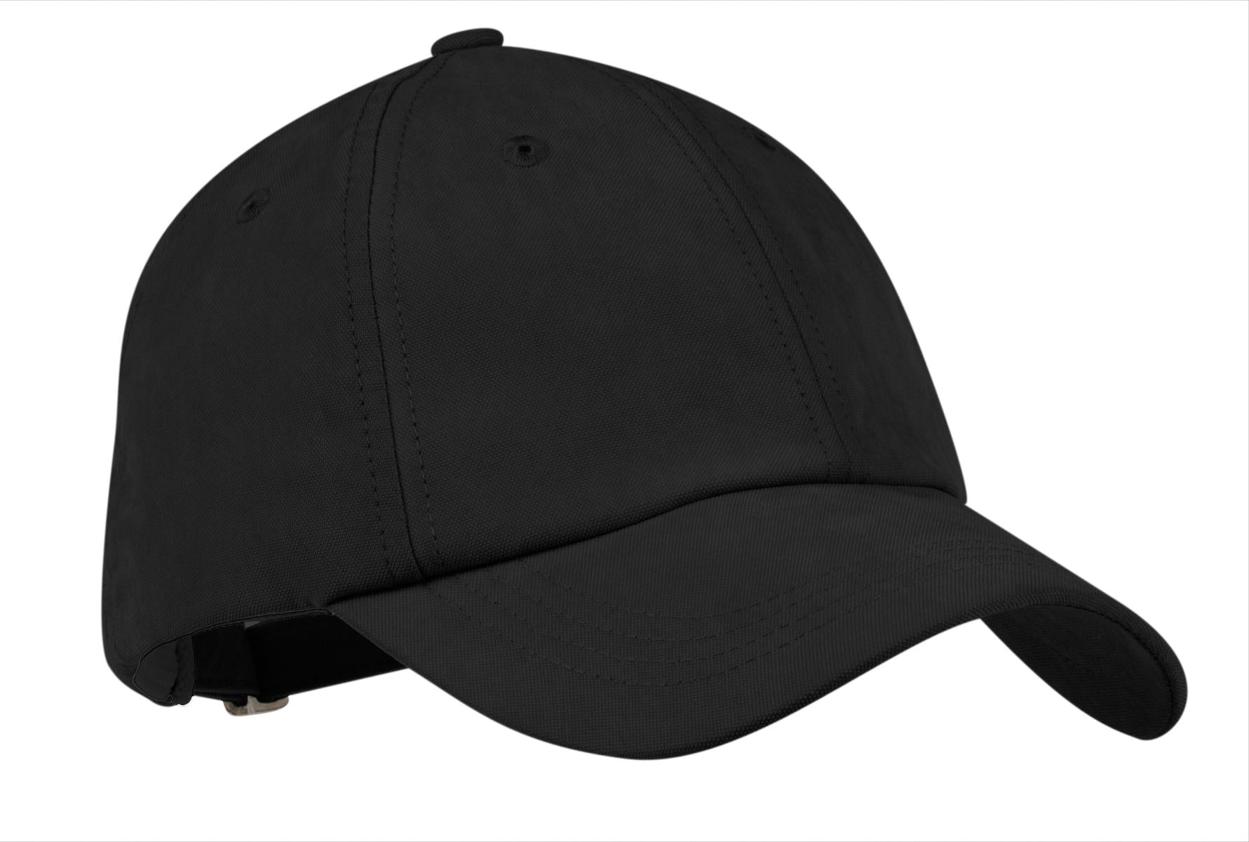 Port Authority Sueded Cap.  C850 - Black