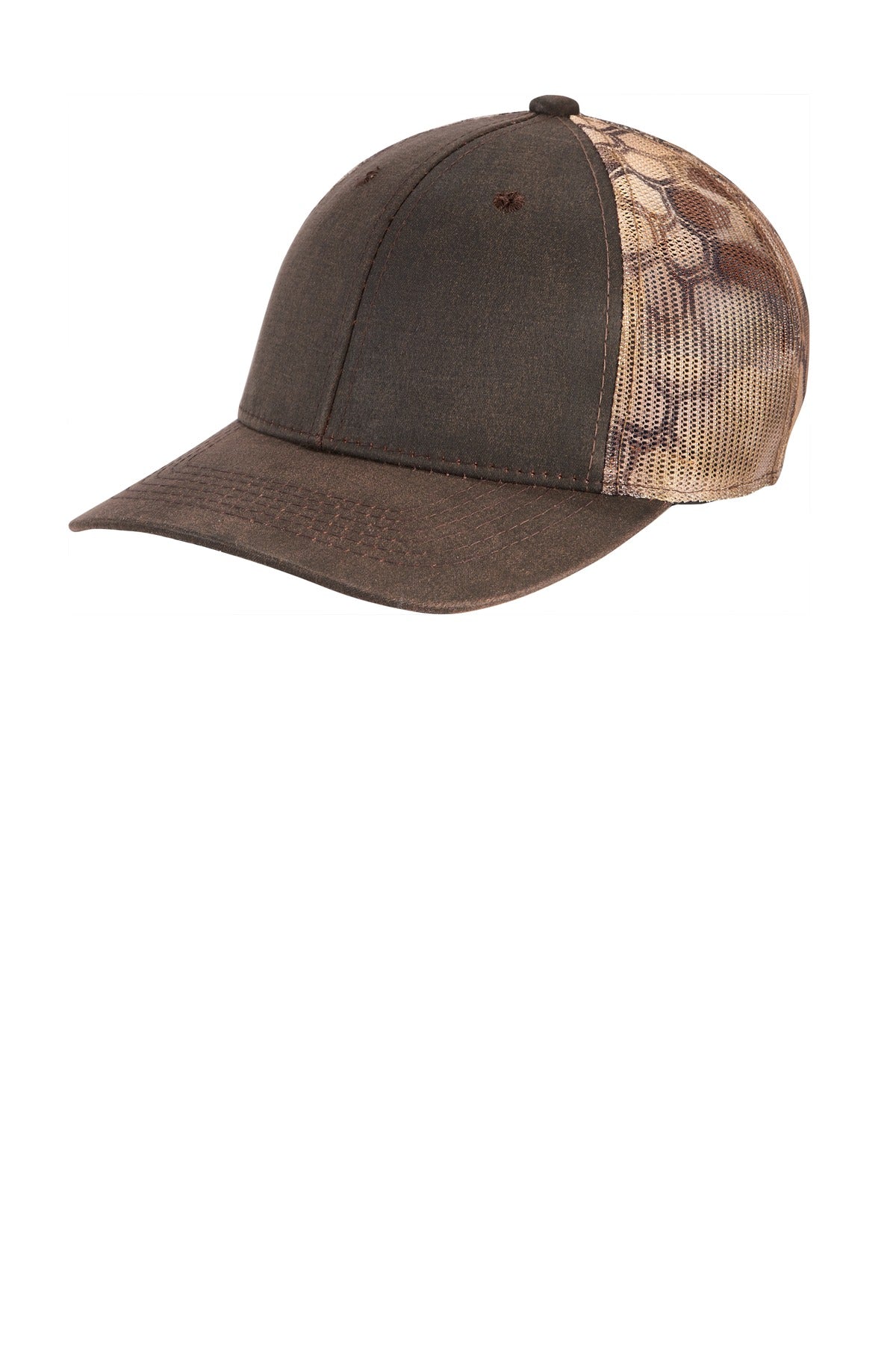 Port Authority  Pigment Print Camouflage Mesh Back Cap C891 - Kryptek Highlander/ Brown