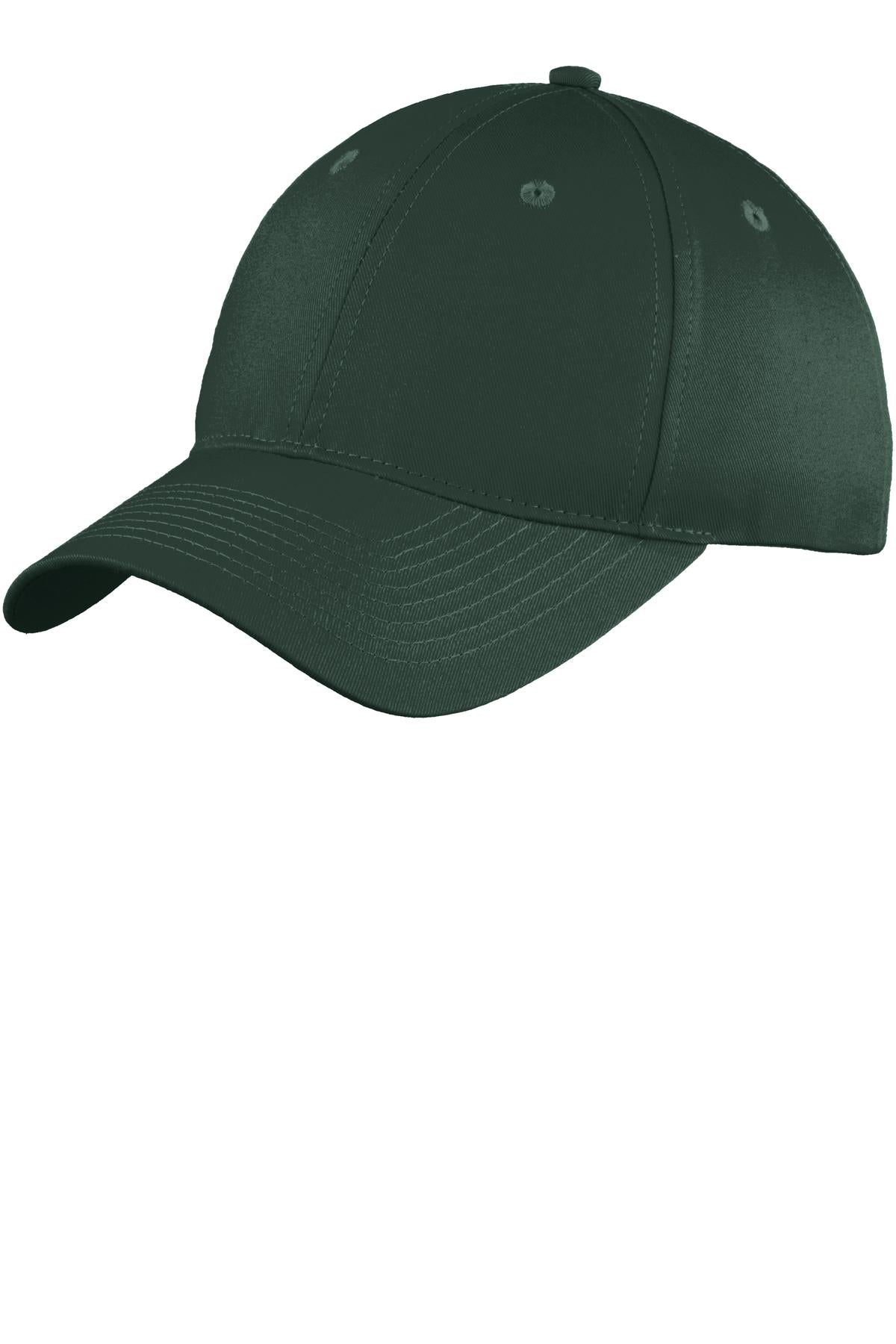 Port Authority Six-Panel Unstructured Twill Cap. C914 - Hunter