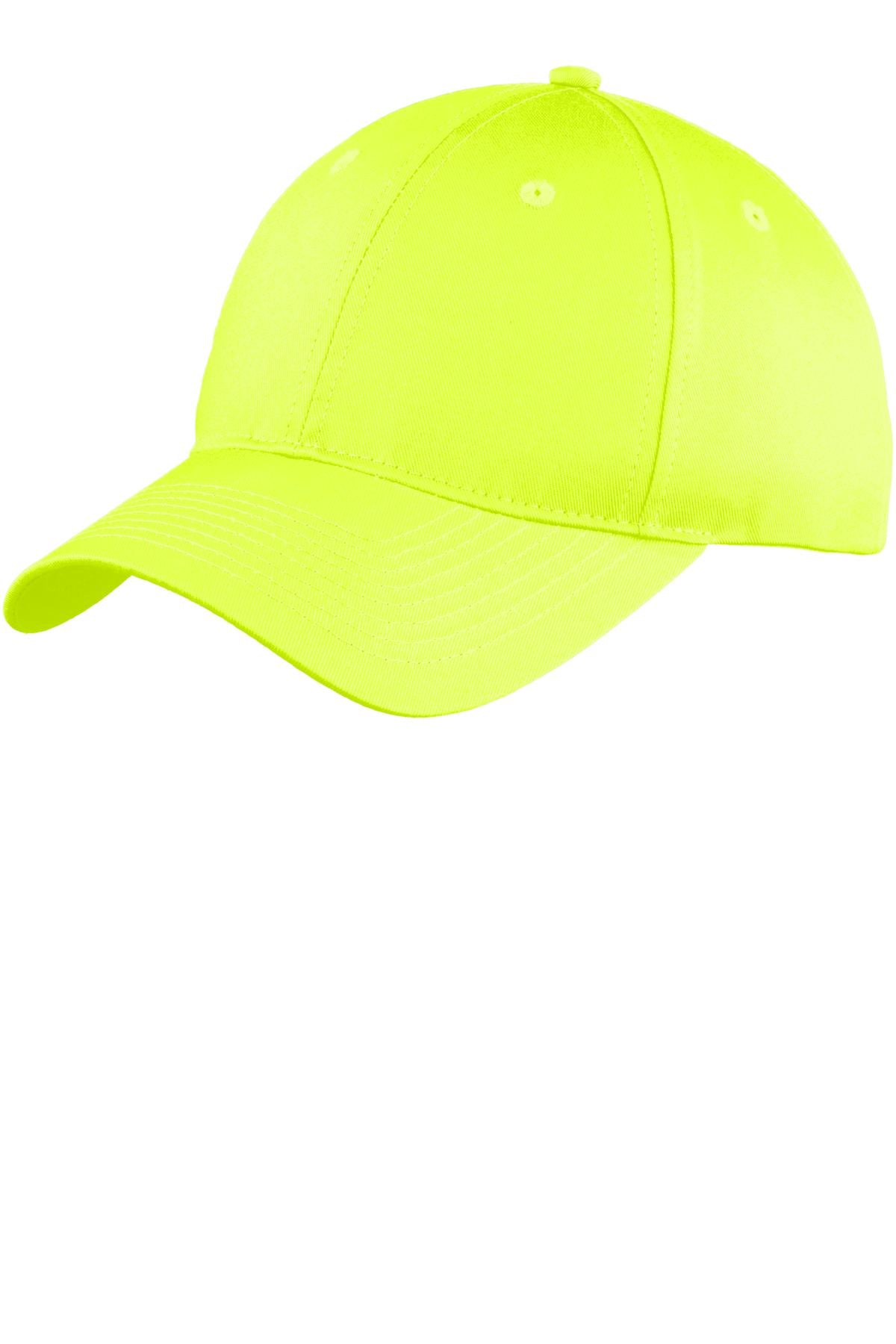 Port Authority Six-Panel Unstructured Twill Cap. C914 - Neon Yellow