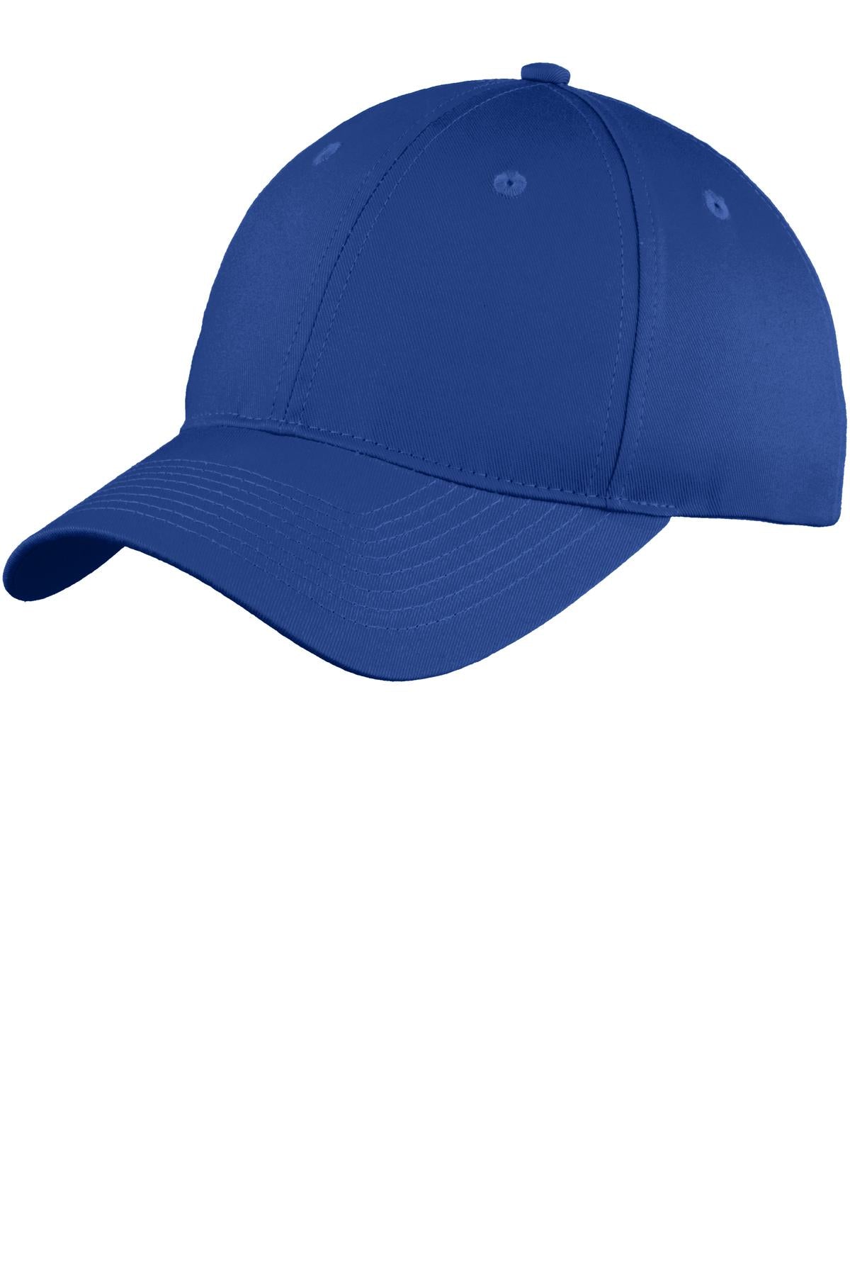 Port Authority Six-Panel Unstructured Twill Cap. C914 - Royal