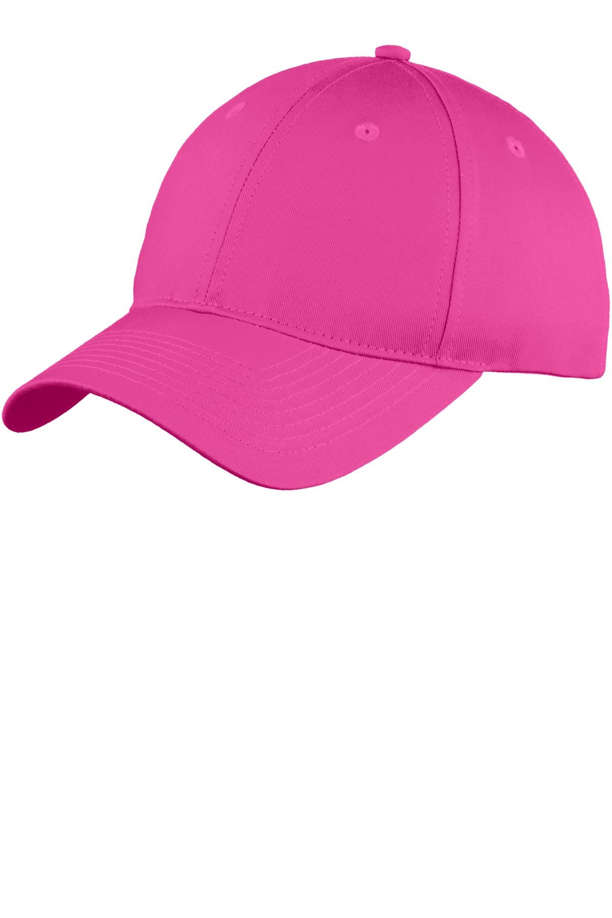 Port Authority Six-Panel Unstructured Twill Cap. C914 - Sangria