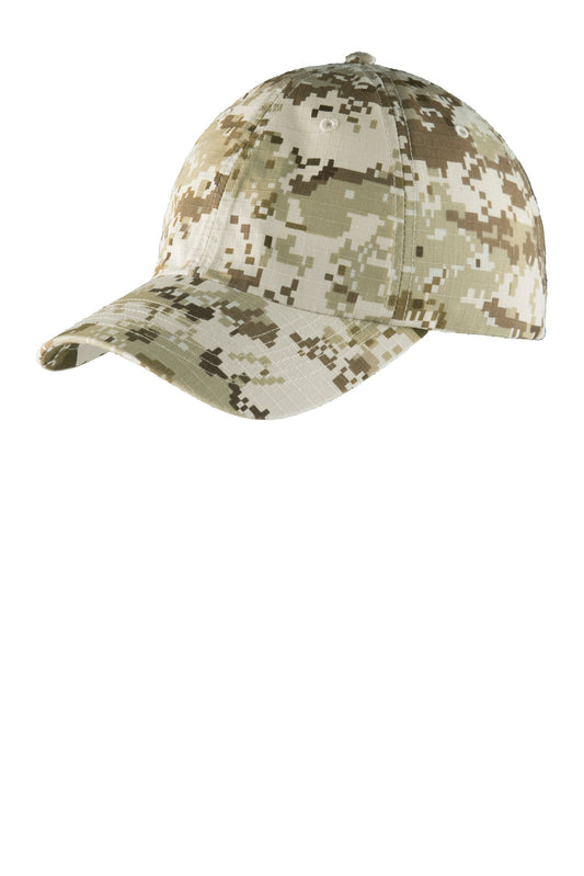 Port Authority Digital Ripstop Camouflage Cap. C925 - Sand Camo
