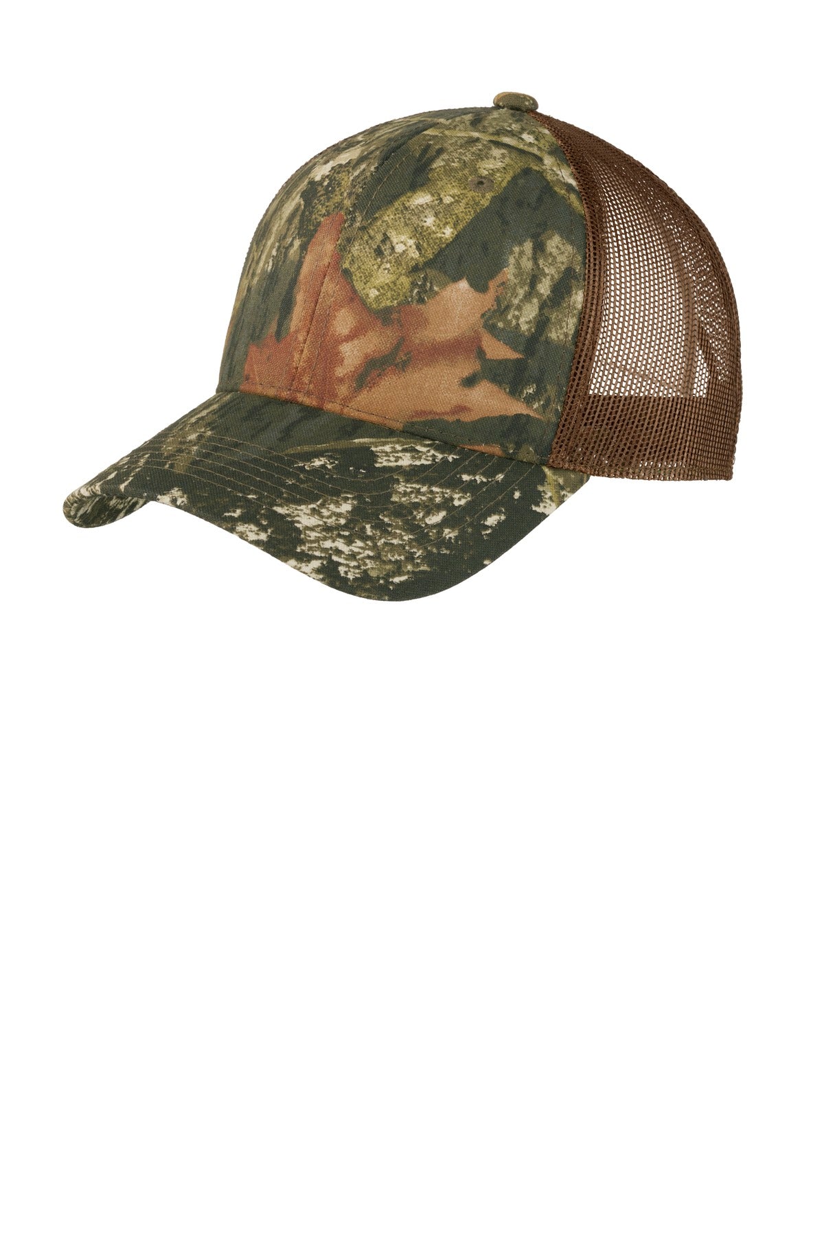 Port Authority Structured Camouflage Mesh Back Cap. C930 - Mossy Oak New Break-Up/ Brown