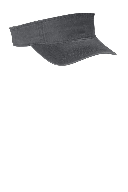 Port Authority  Beach Wash  Visor. C944 - Coal