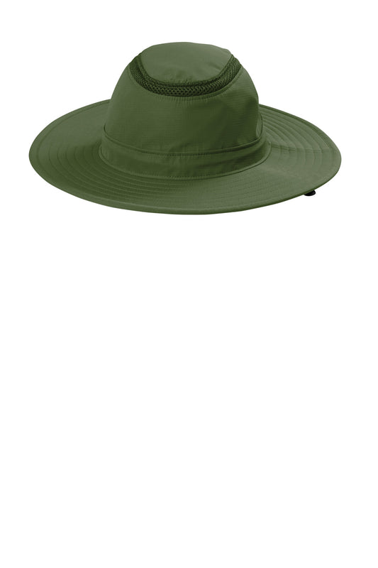 Port Authority Outdoor Ventilated Wide Brim Hat C947 - Olive Leaf