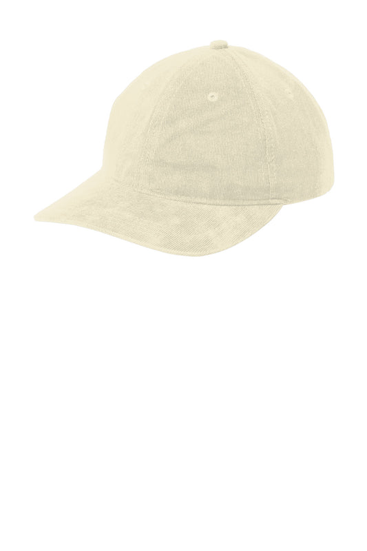 Port Authority Light Corduroy Dad Cap C973 - Stone