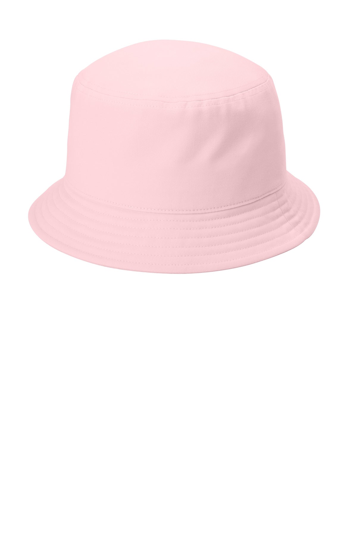 Port Authority Twill Short Brim Bucket Hat C976 - Cloud Pink