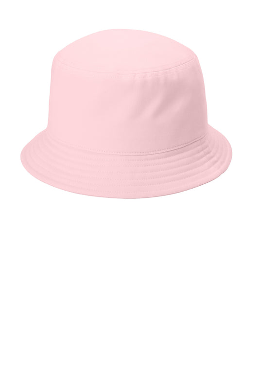 Port Authority Twill Short Brim Bucket Hat C976 - Cloud Pink