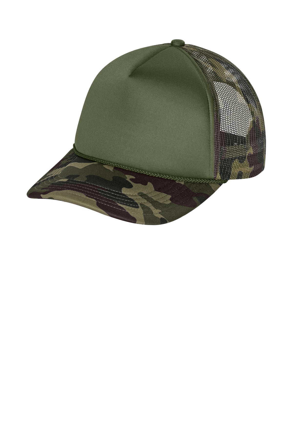 Port Authority Foam Truck'N Cap C993 - Olive Drab Green/ Camo/ Camo