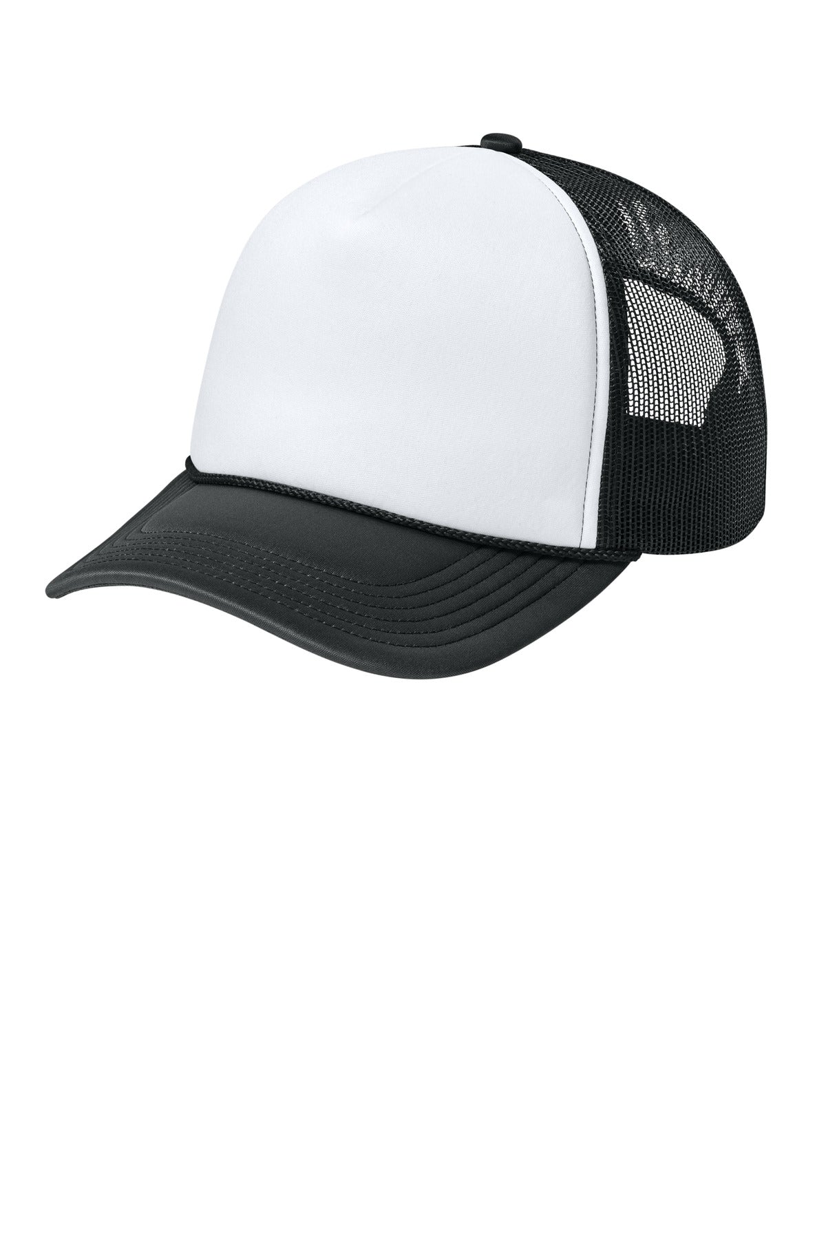 Port Authority Foam Truck'N Cap C993 - White/ Deep Black/ Deep Black