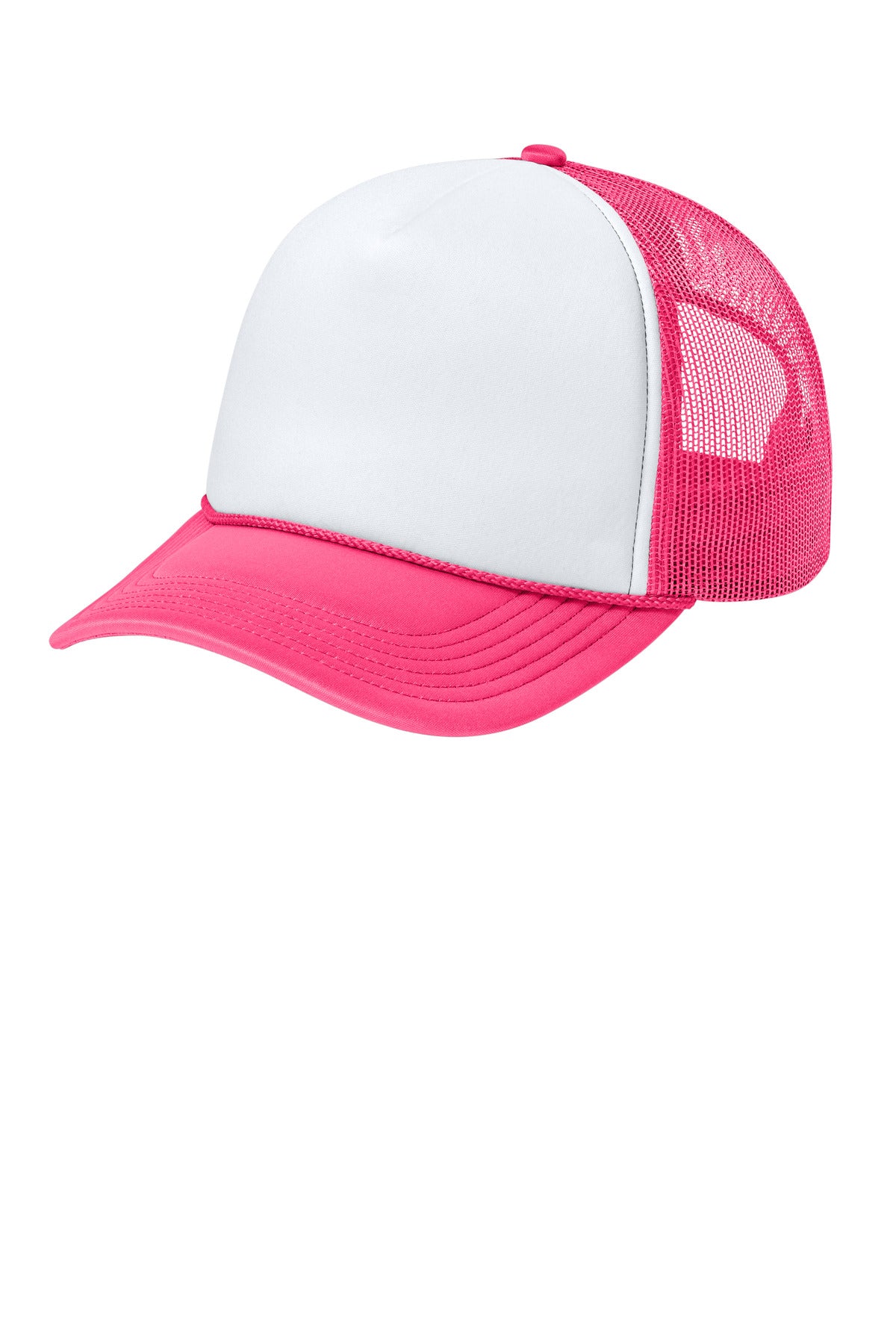 Port Authority Foam Truck'N Cap C993 - White/ Neon Pink/ Neon Pink