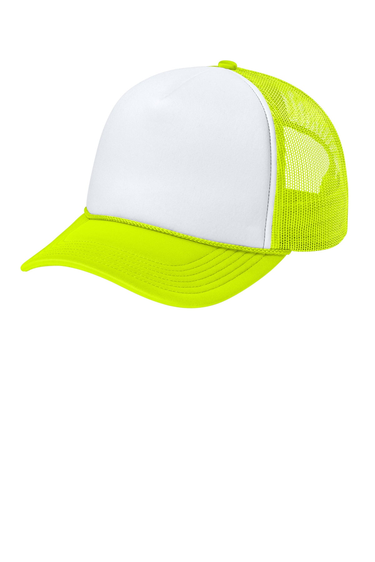 Port Authority Foam Truck'N Cap C993 - White/ Neon Yellow/ Neon Yellow